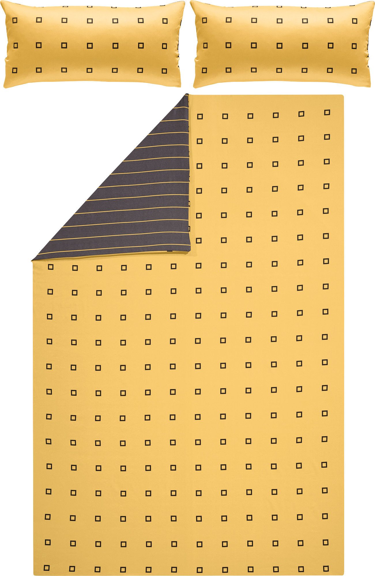 Erwin Müller Bettwäsche Wendebettwäsche, Mako-Satin, Grafik