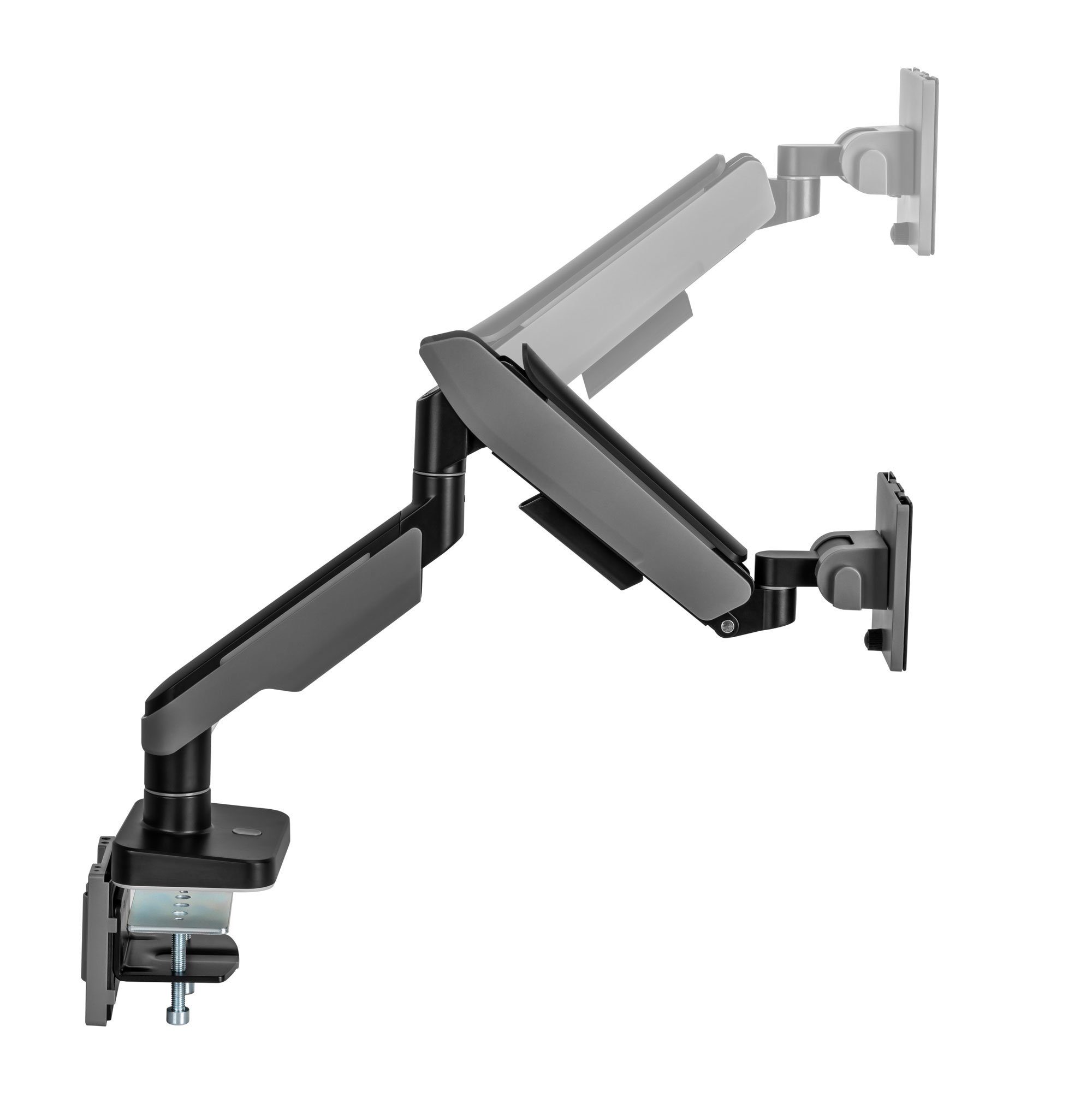 Xantron Monitor-Halterung höhenverstellbar mit Gasdruckfeder 17-49", MA-HD-RGB, (bis 49 Zoll, Monitor hoch- und querformat drehbar)