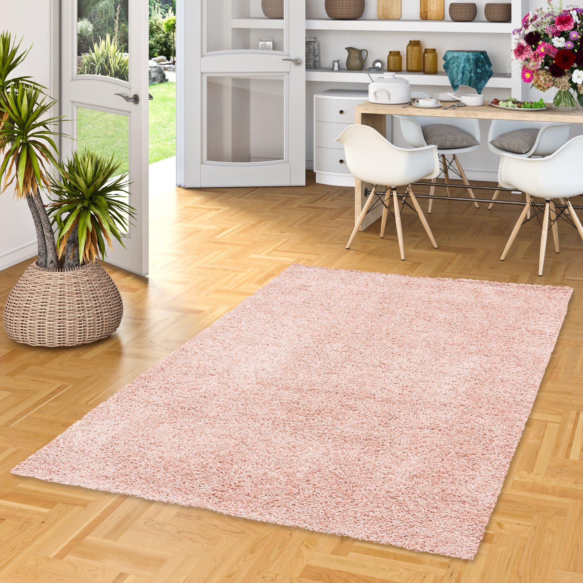 Pergamon Hochflor-Teppich Hochflor Langflor Shaggy Teppich Comfy Mix, Rechteckig, Höhe: 30 mm