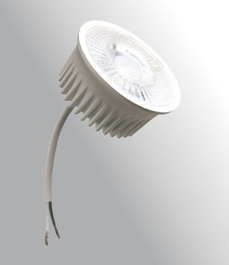 TRANGO LED-Leuchtmittel, 3er Pack MOCOB LED Modul Ultra flach nur 3cm hoch 3000K warmweiß 5.0 Watt als Ersatz für GU10 & MR16 Halogen Leuchtmittel für Einbauleuchte, 3 St., Deckenstrahler, Einbaustrahler, Deckenleuchte