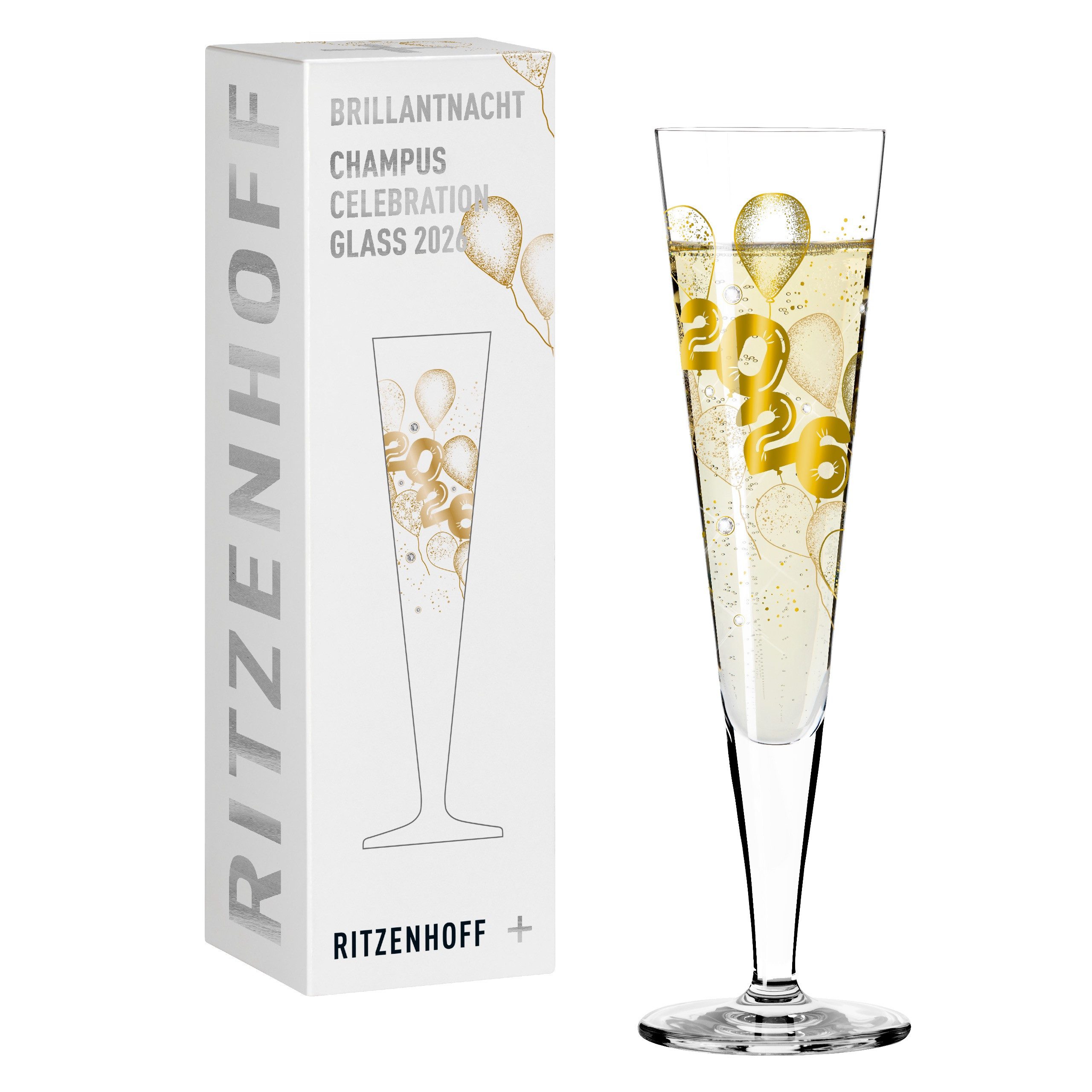 Ritzenhoff Champagnerglas Brillantnacht, Kristallglas