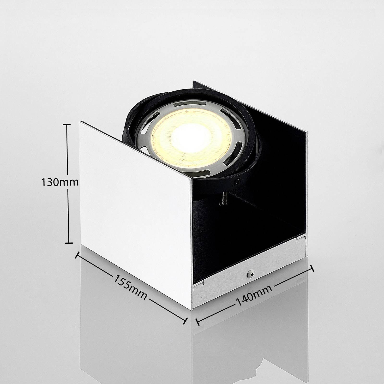 Arcchio LED Einbaustrahler Ocula, 1 warmweiß, Modern, Eisen, dimmbar, inkl. Leuchtmittel weiß, inklusive, Aluminium, Schwarz, flammig