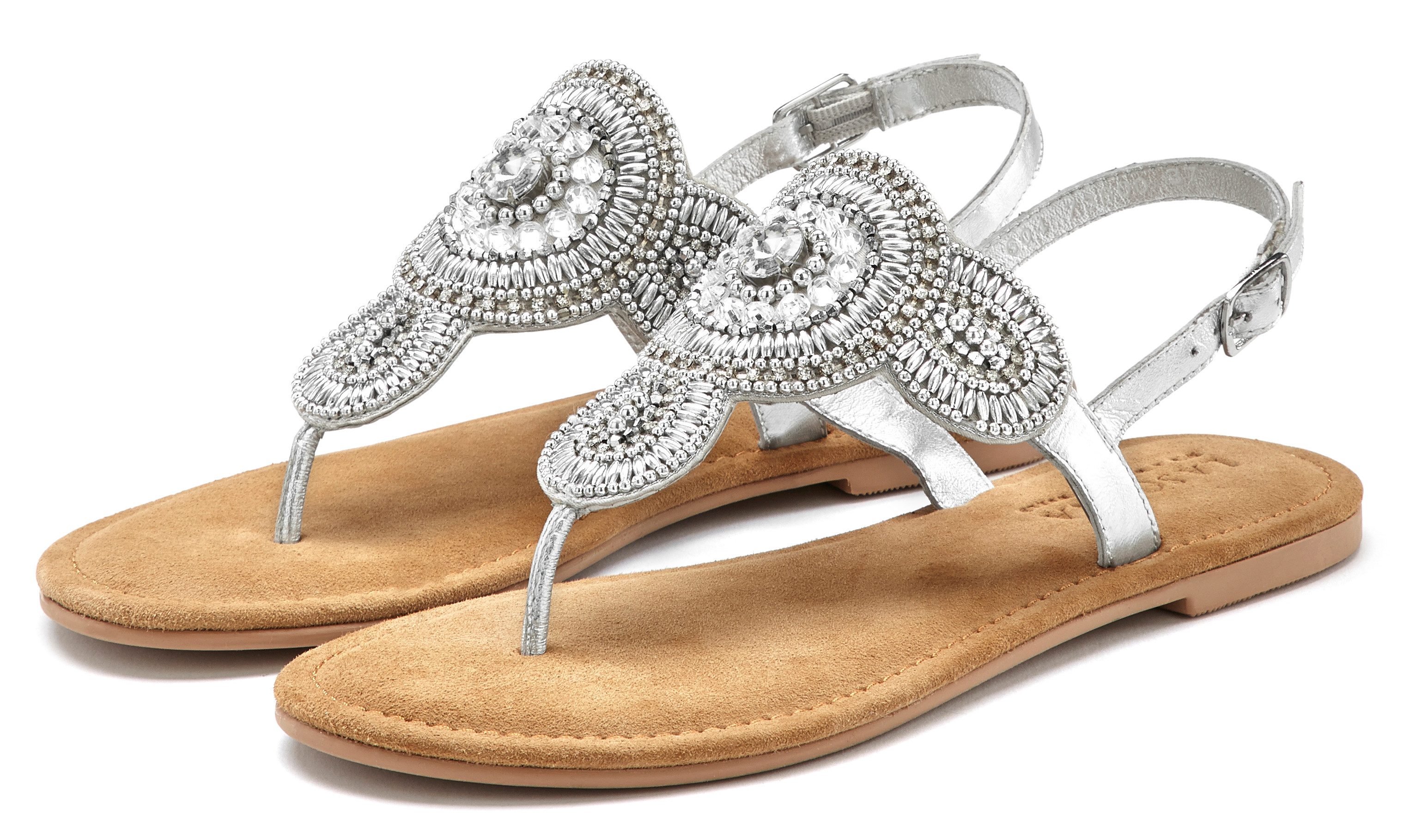 LASCANA Sandalette, Sommerschuh, offener Schuh, Zehentrenner Sandale, Panto günstig online kaufen