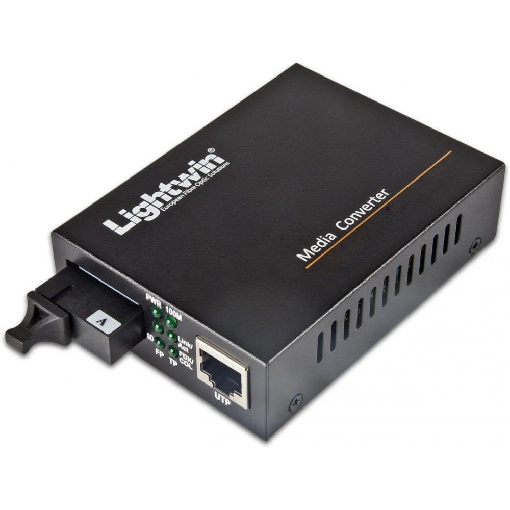 Lightwin LWC-GE-WDM-S20-B - Konverter - 1000 Base-LX - schwarz Medienkonverter