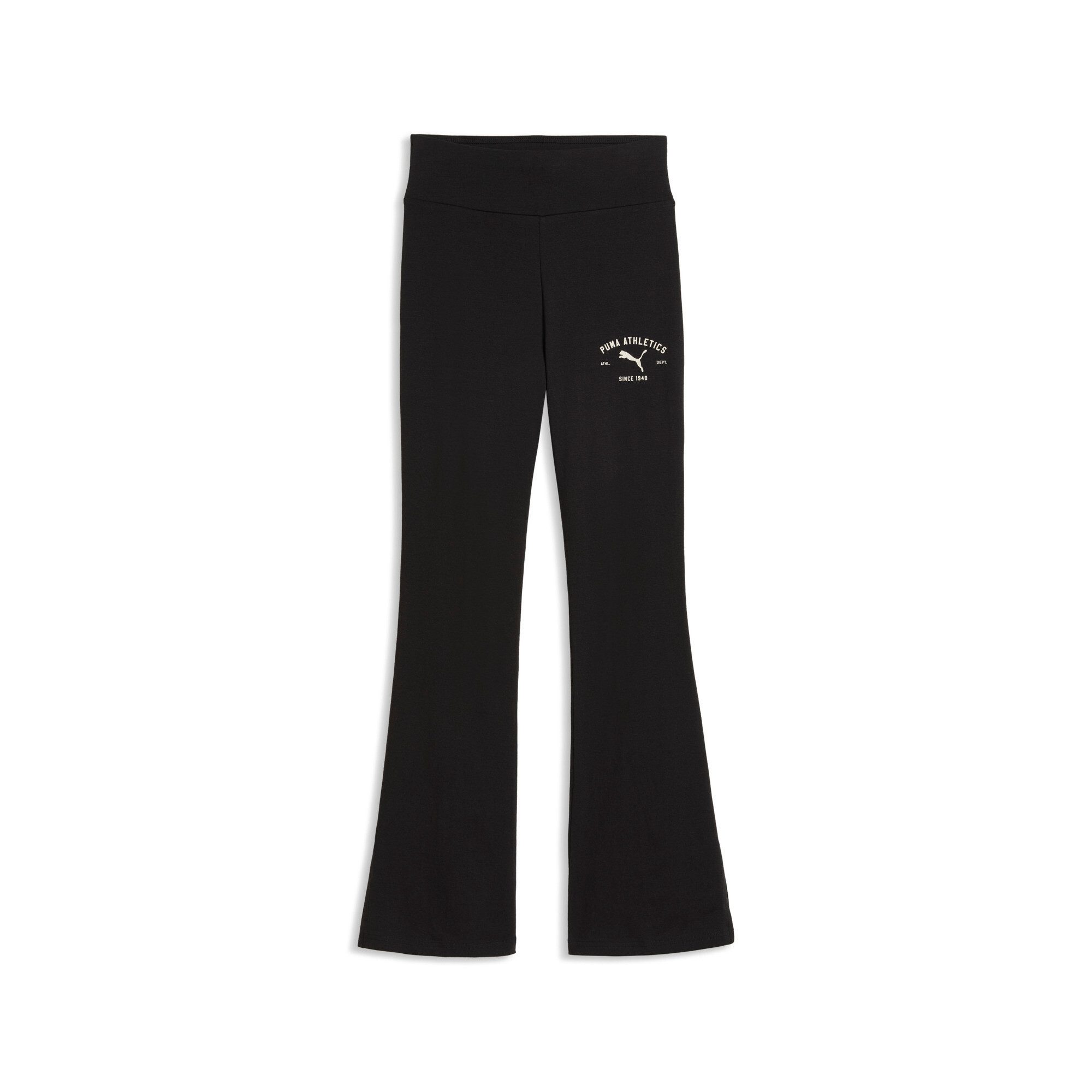 PUMA Leggings CLASS HIGH-RISE FLARED LEGGINS aus Baumwollmischung, schmale Passform, sportlicher Stil