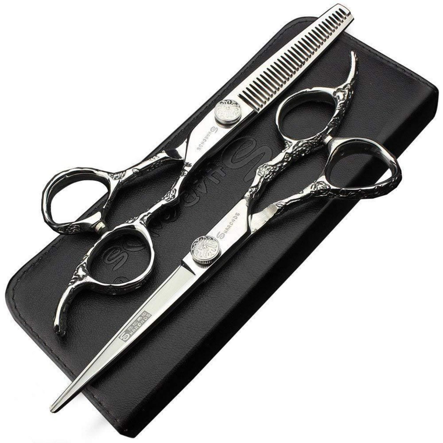 LuxusKollektion Haarschere Friseurschere 6 Zoll Rose Muster Ergonomisch