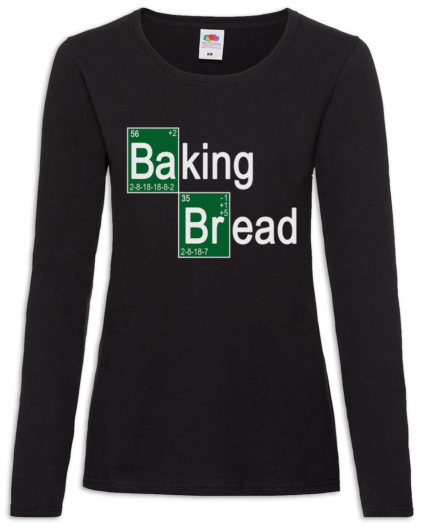 Langarmshirt Baking Bread II Damen Langarmshirt Breaking Bäcker Konditor Brot Bad