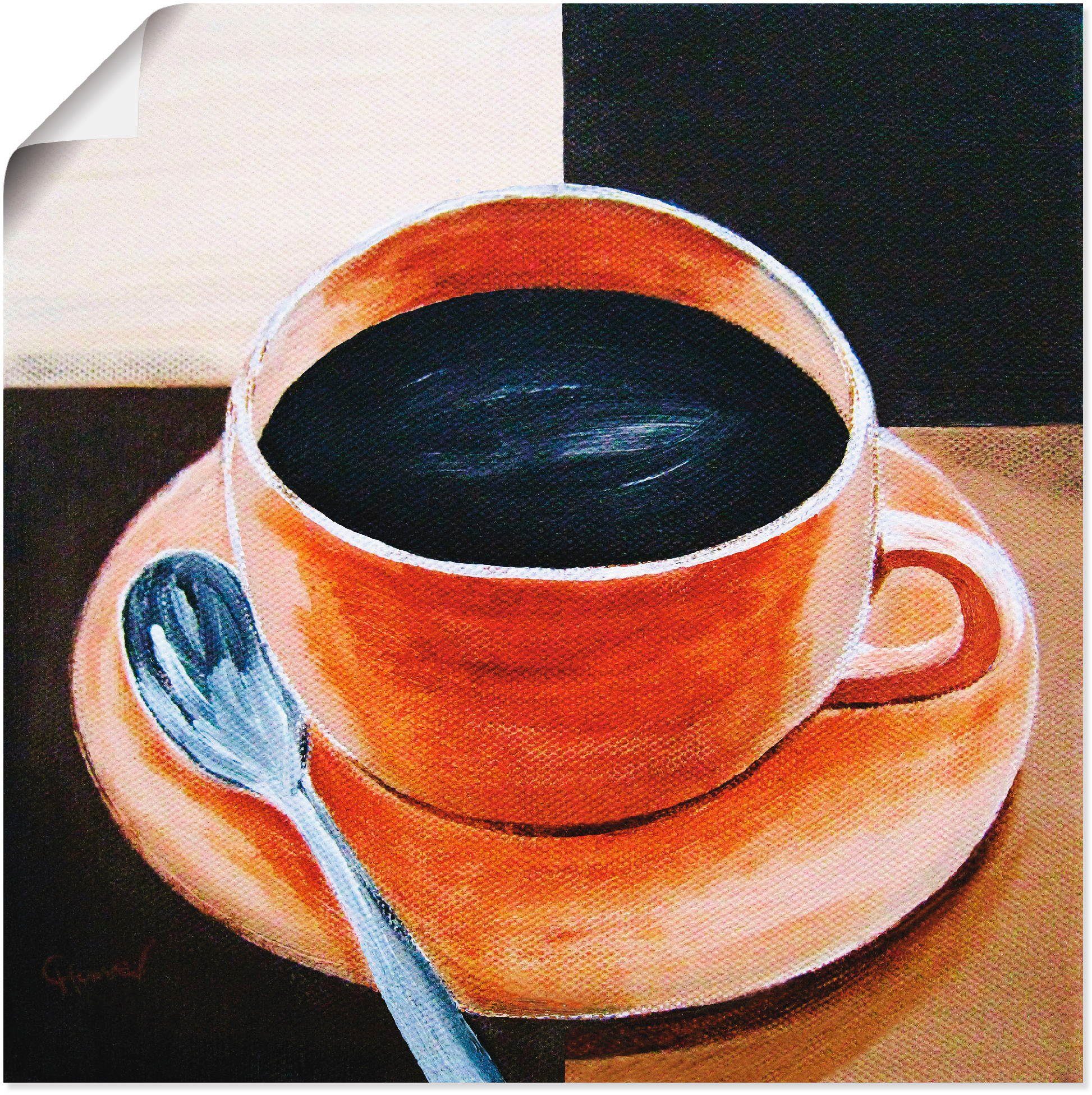 Artland Wandbild Kaffee, Getränke (1 St), als Leinwandbild, Wandaufkleber oder Poster in versch. Größen