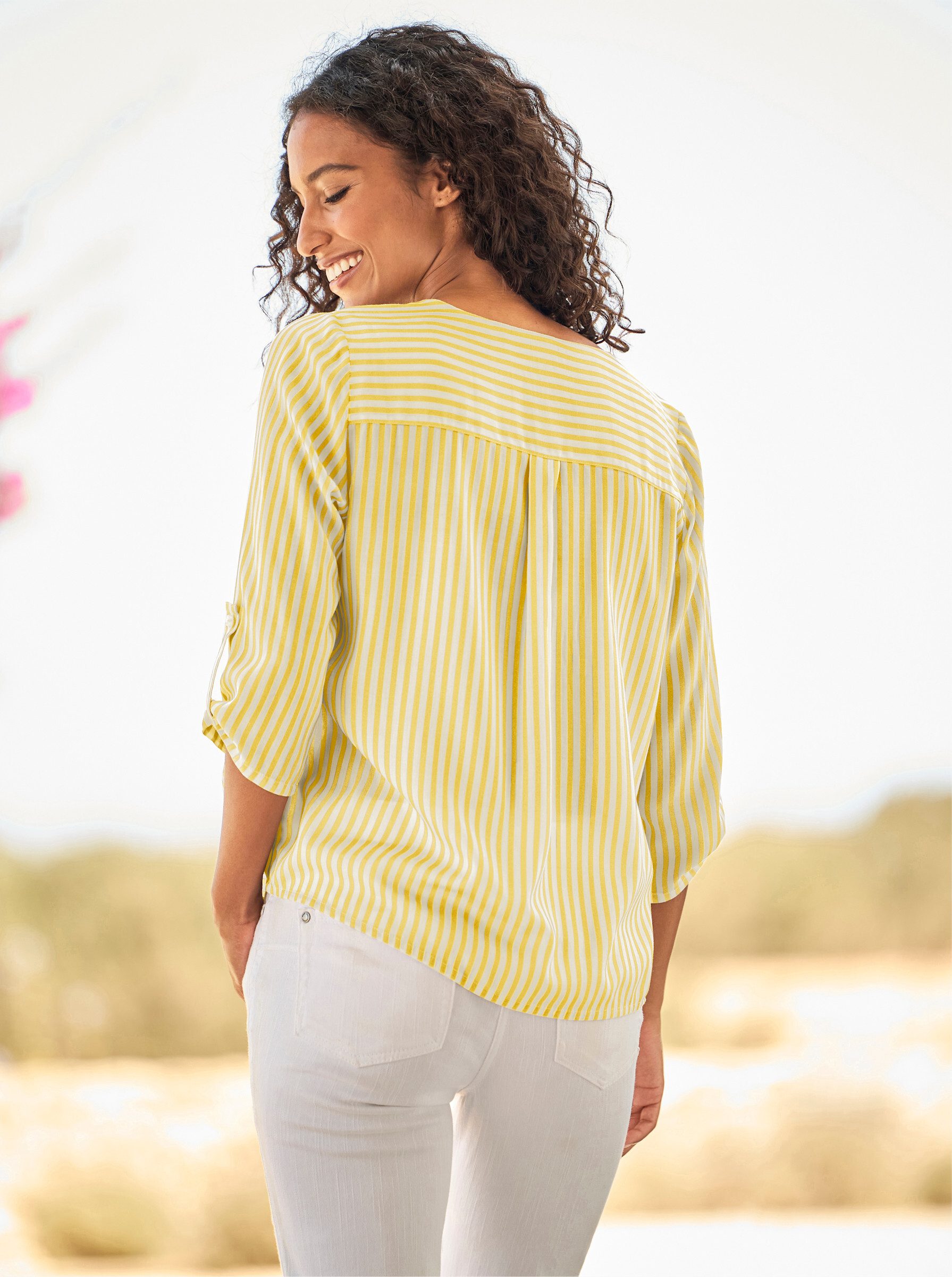 heine Klassische Bluse Streifenbluse 3/4-Arm – Bild 4 von 5