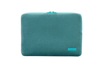 Tucano Laptop-Hülle Tucano Second Skin Velluto - Notebook Sleeve aus Cord und Neopren, Türkis