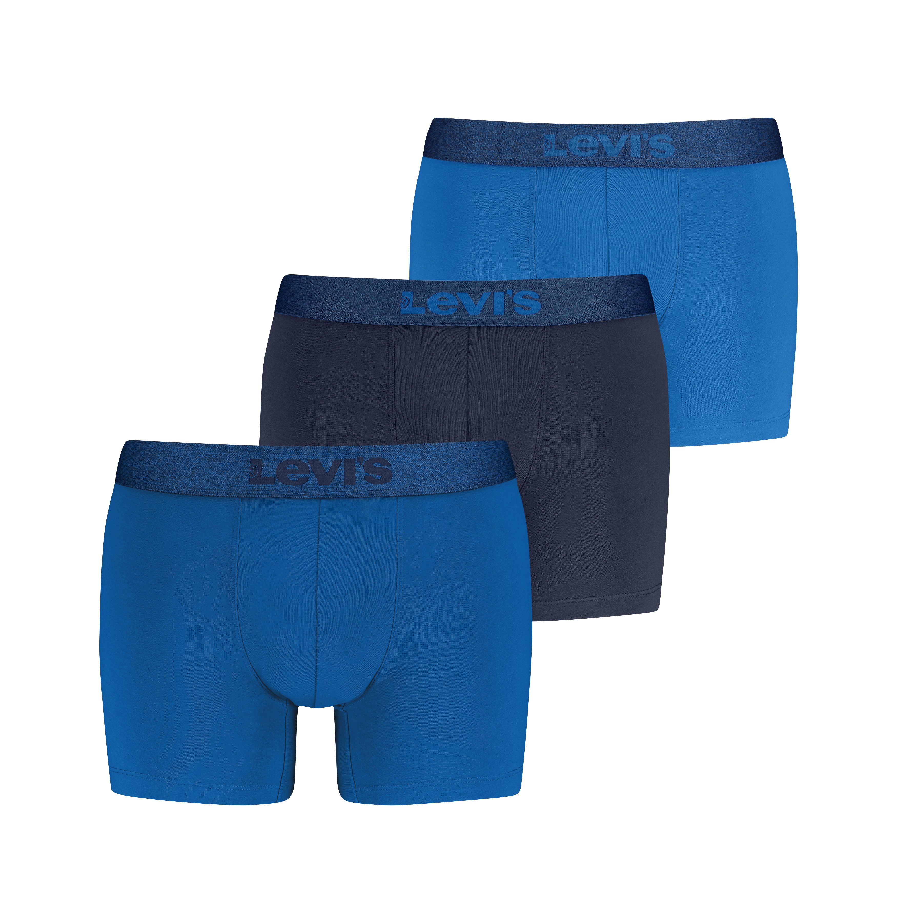Levi's® Boxer LEVIS MEN MEL WB BOXER BRIEF (3er Pack) ohne Eingriff, tonaler Logobund, elastisch, Cotton-Mix