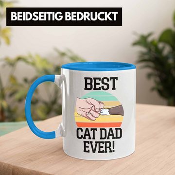 Trendation Tasse Geschenkidee für Katzen-Papa Tasse Katzenmotiv Best Cat Dad Ever
