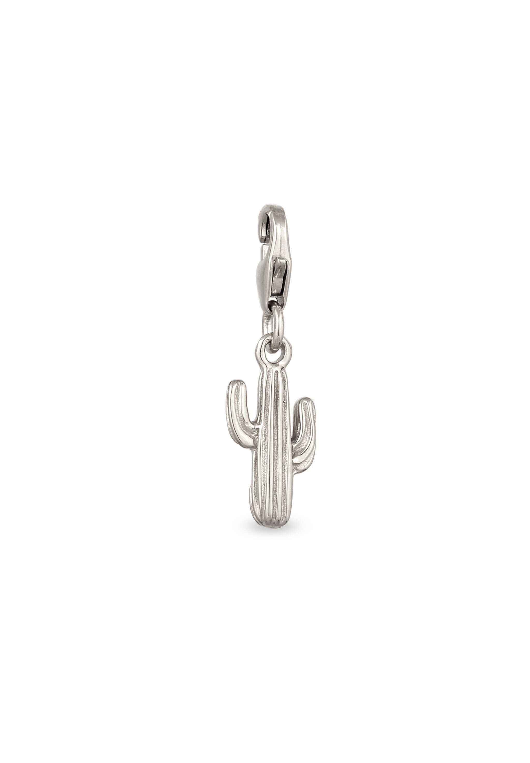 Charm Medaillon Kaktus 925 Sterling Silber