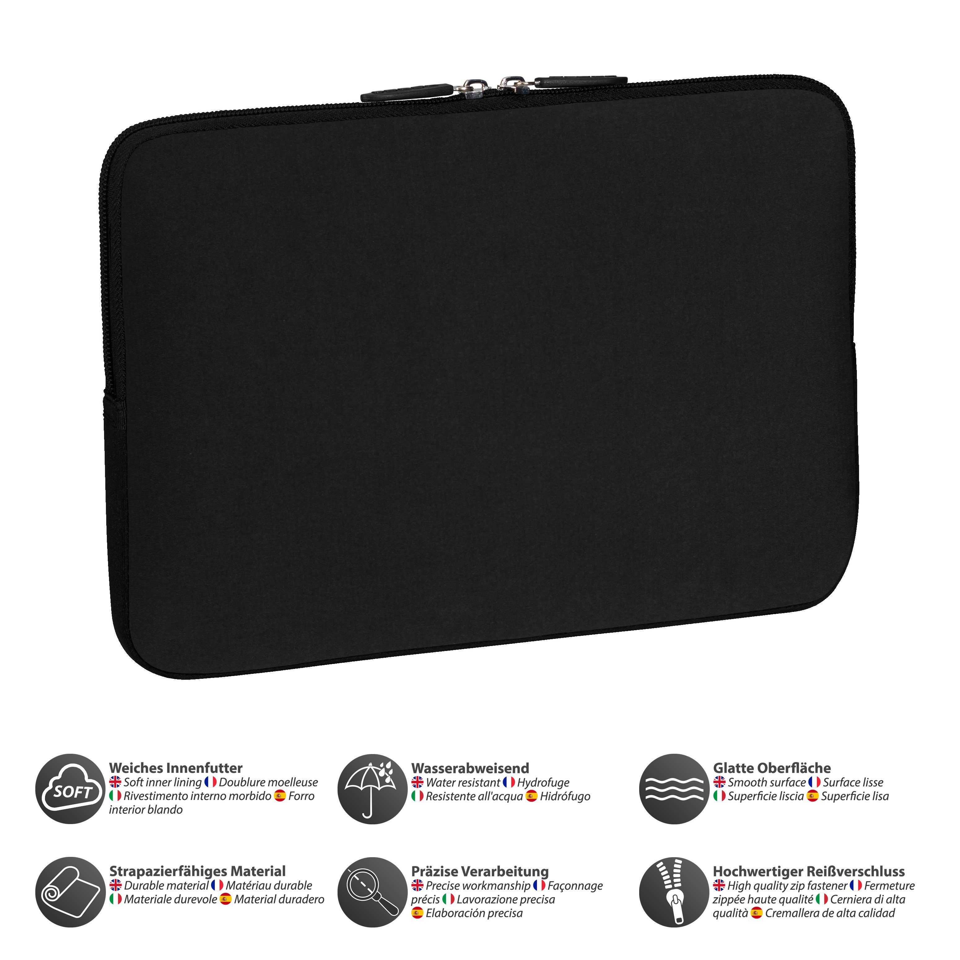 PEDEA Laptop-Hülle TREND Notebook Schutzhülle für 13,3 / 14,1 / 15,6 / 17,3 Zoll, Optimaler Schutz vor Staub und Kratzern, wasserabweisendes Neopren