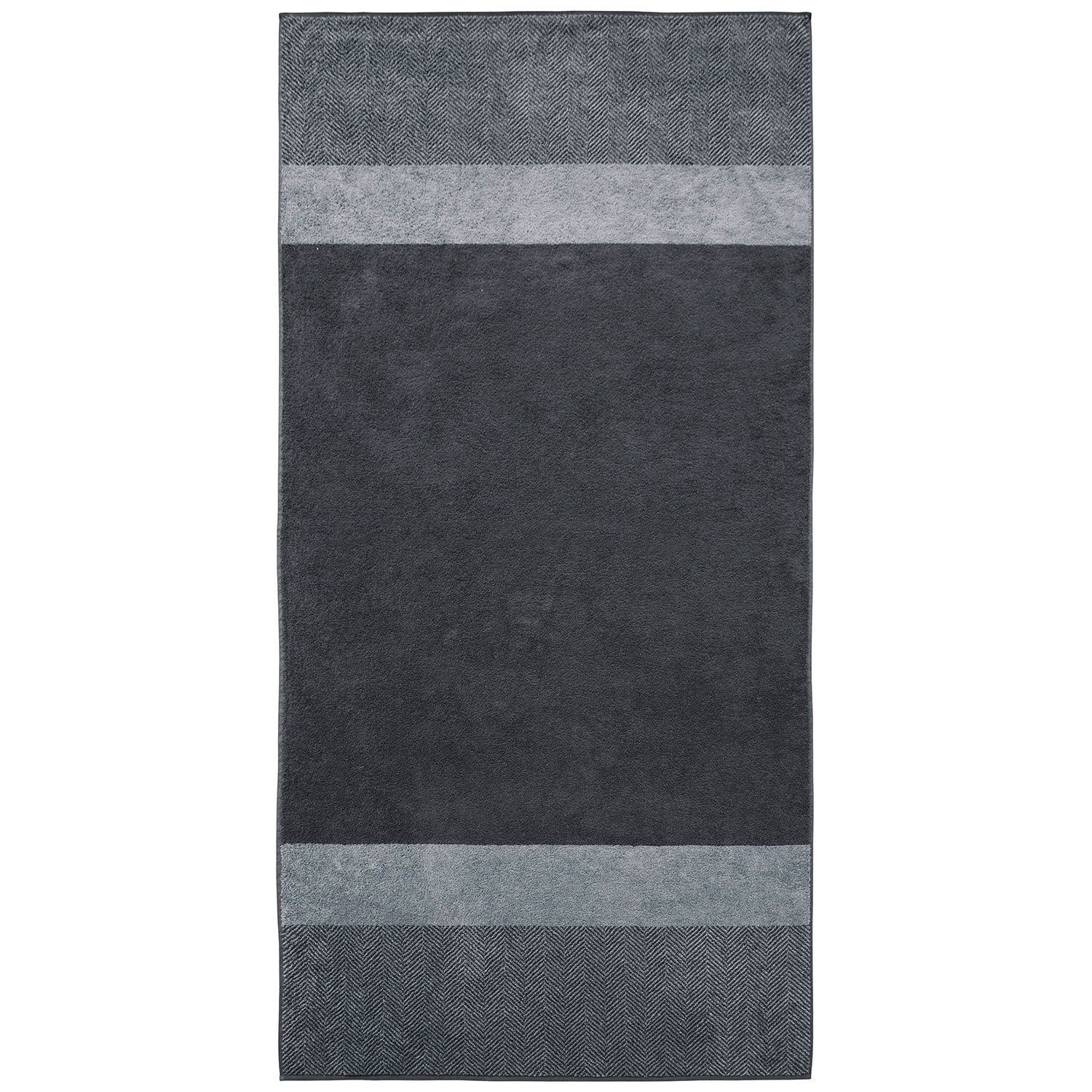 x 100 cm, Saunatuch Dyckhoff 'Two-Tone Stripe' Saunatuch Dyckhoff (1-St) Silber 200