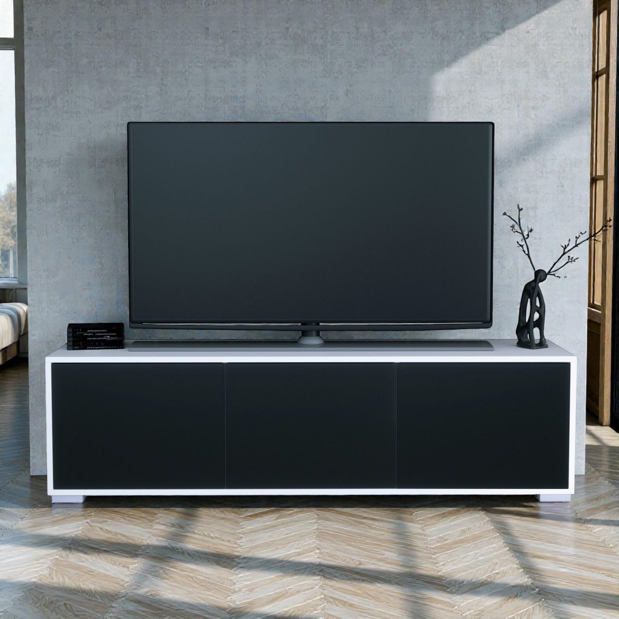 InnoFurn Lowboard Elena, Maße: Breite: 152,5 cm Höhe: 60,5 cm Tiefe: 37 cm