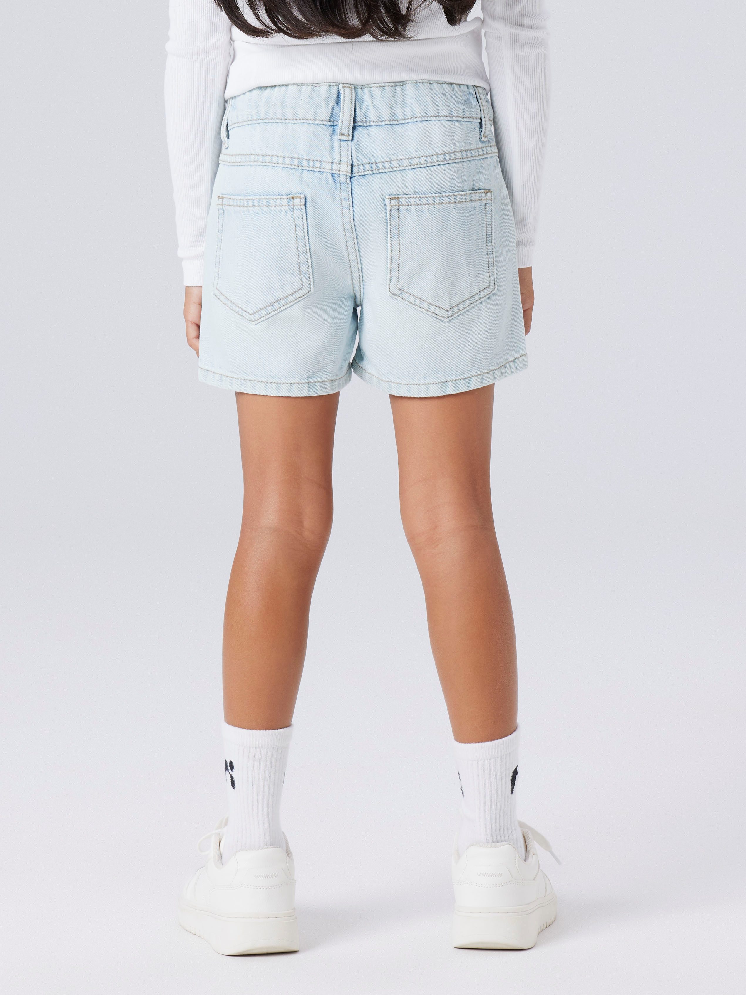 Name It Jeansshorts NKFROSE REG DNM SHORTS 6042-AC NOOS Baumwolle, mit Glitzersteinchen