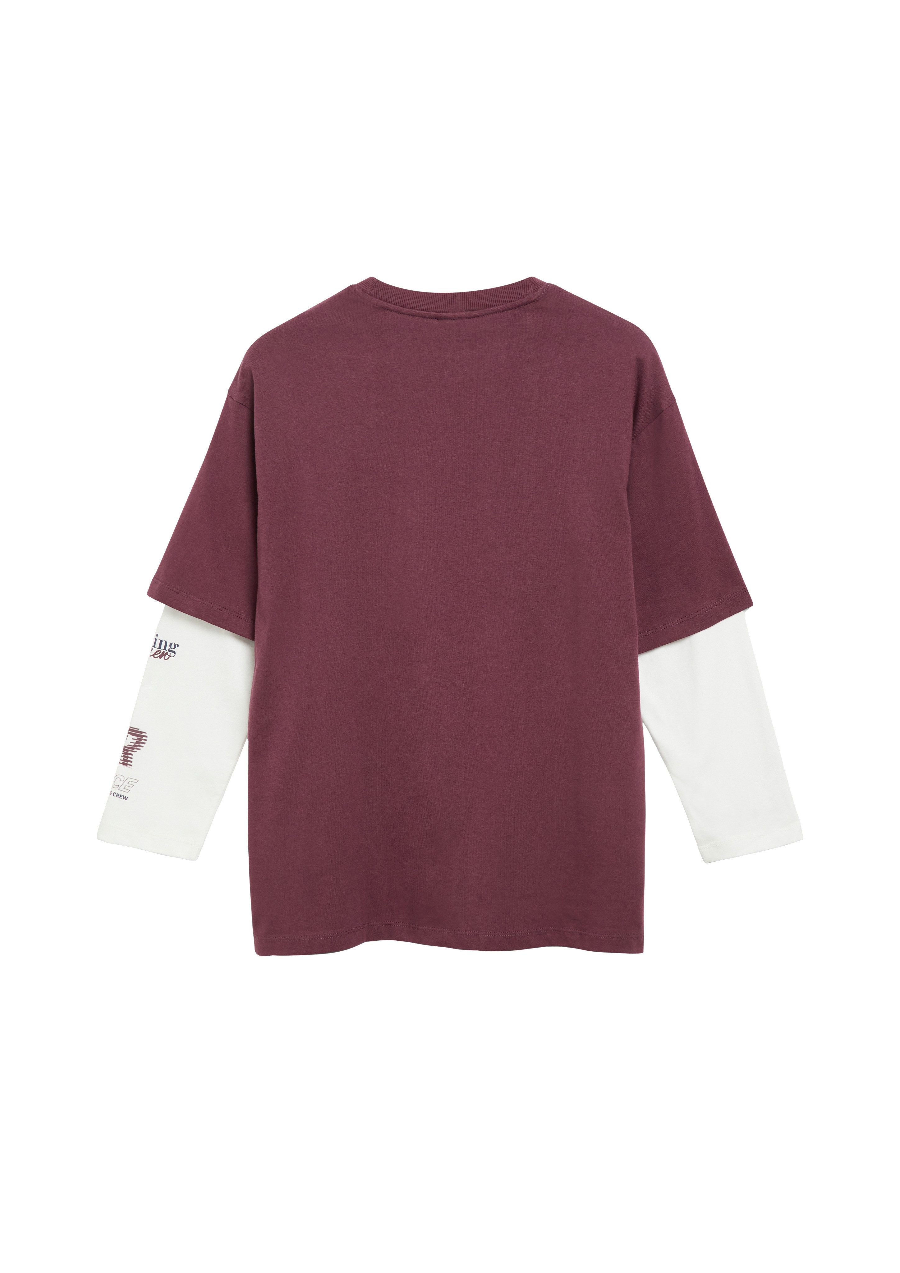 s.Oliver Junior Oversize-Shirt Oversize-Form im 2in1-Look – Bild 2 von 2