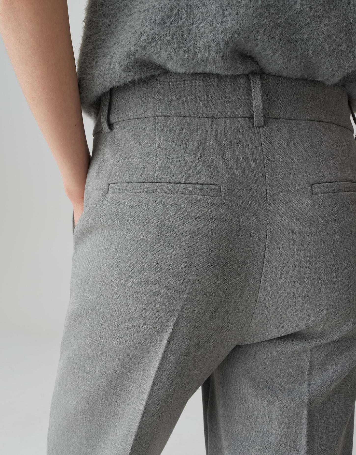OPUS PANTS Stoffhose LUANE Relaxed Flared aus elastischem Viskosemix verdeckter Zip-Fly, weicher Griff, elastischer Stoff