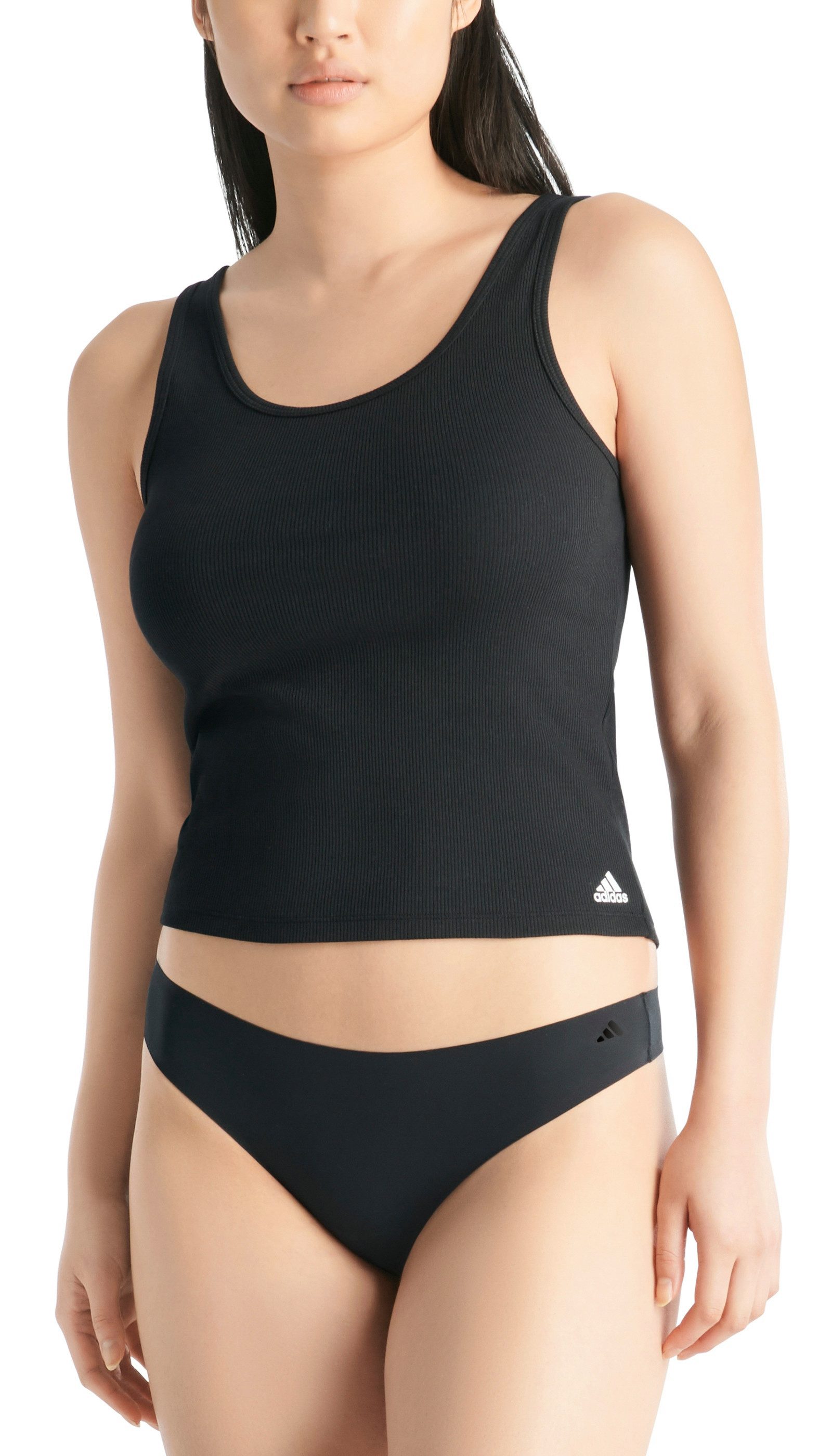 adidas Sportswear Tanga Sport Active Light Flex-Packaged Panties (3er Pack) elastischer Bund, Multipack, Single Jersey-Qualität, bequem
