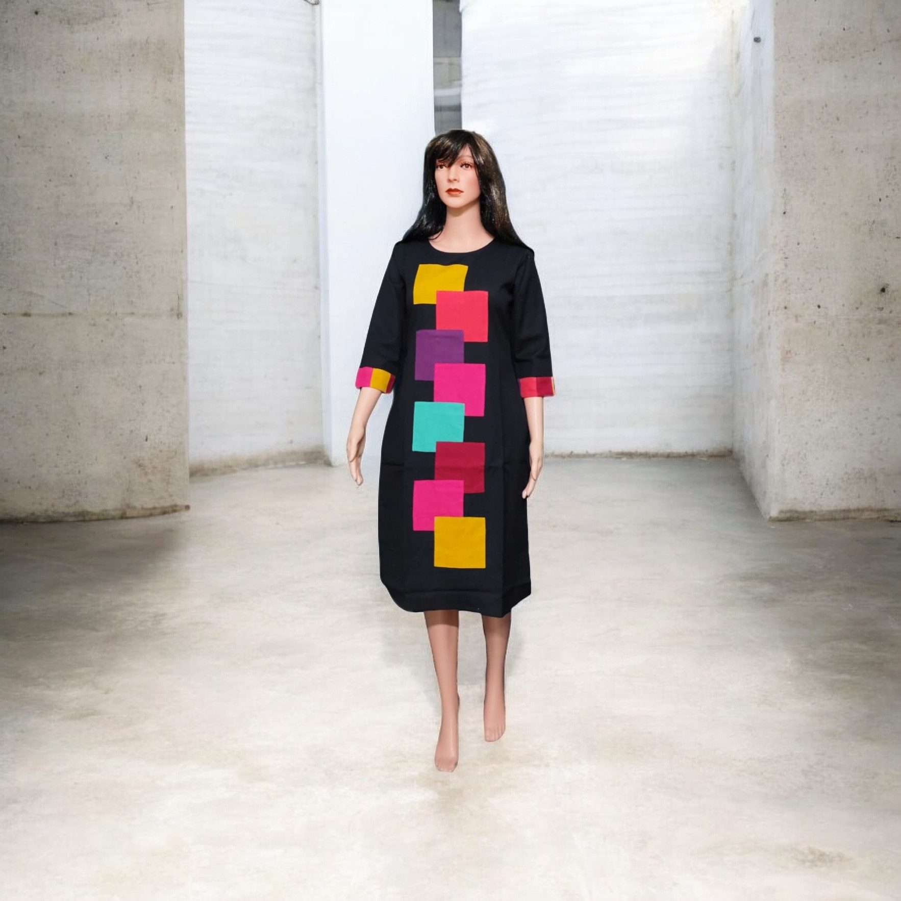 PfauGermany Longtunika Bricks Patchwork günstig online kaufen