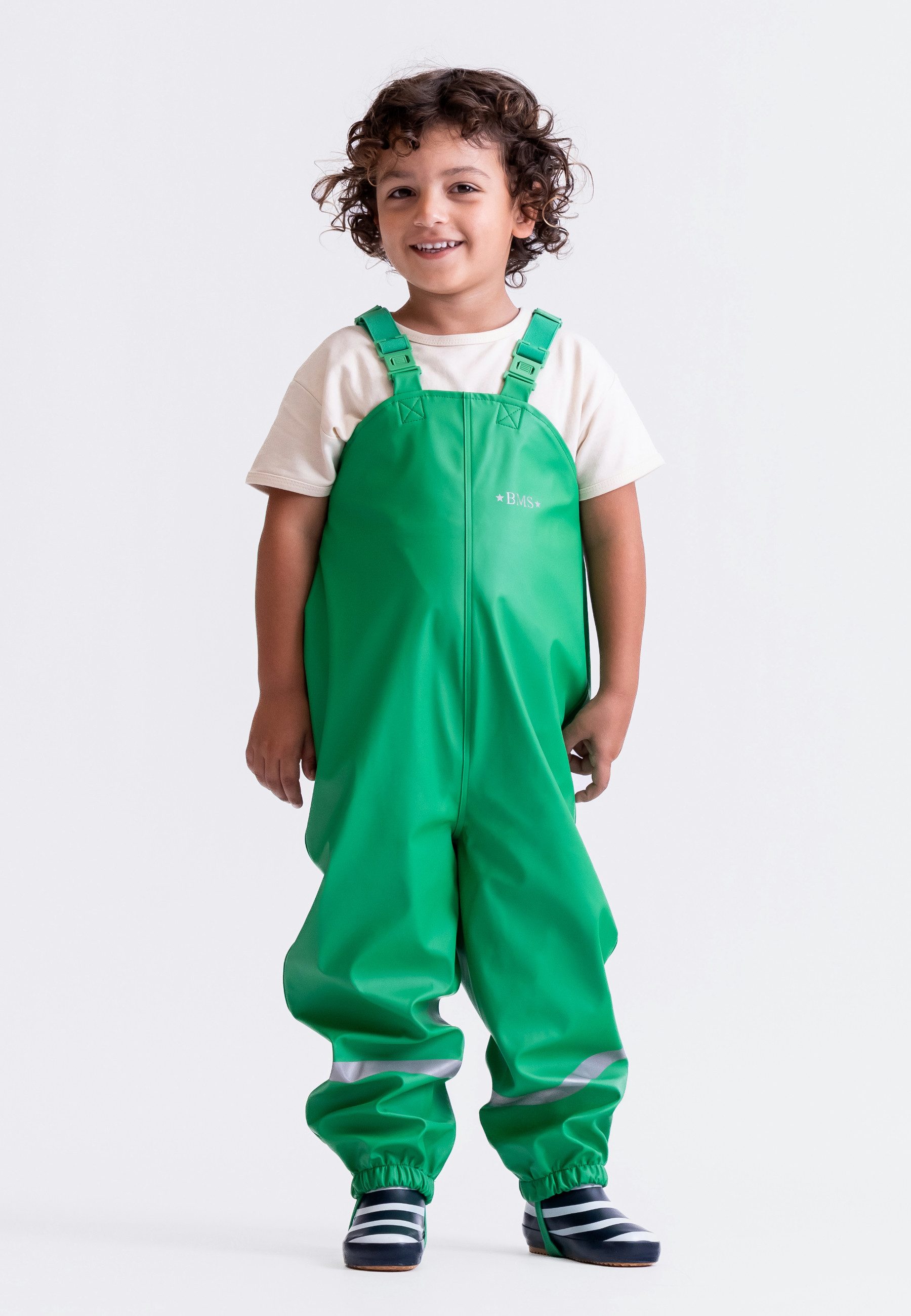 BMS Regen- und Matschlatzhose Räuberwald 100% wasserdichte Regenlatzhose OekoTex zertifiziert