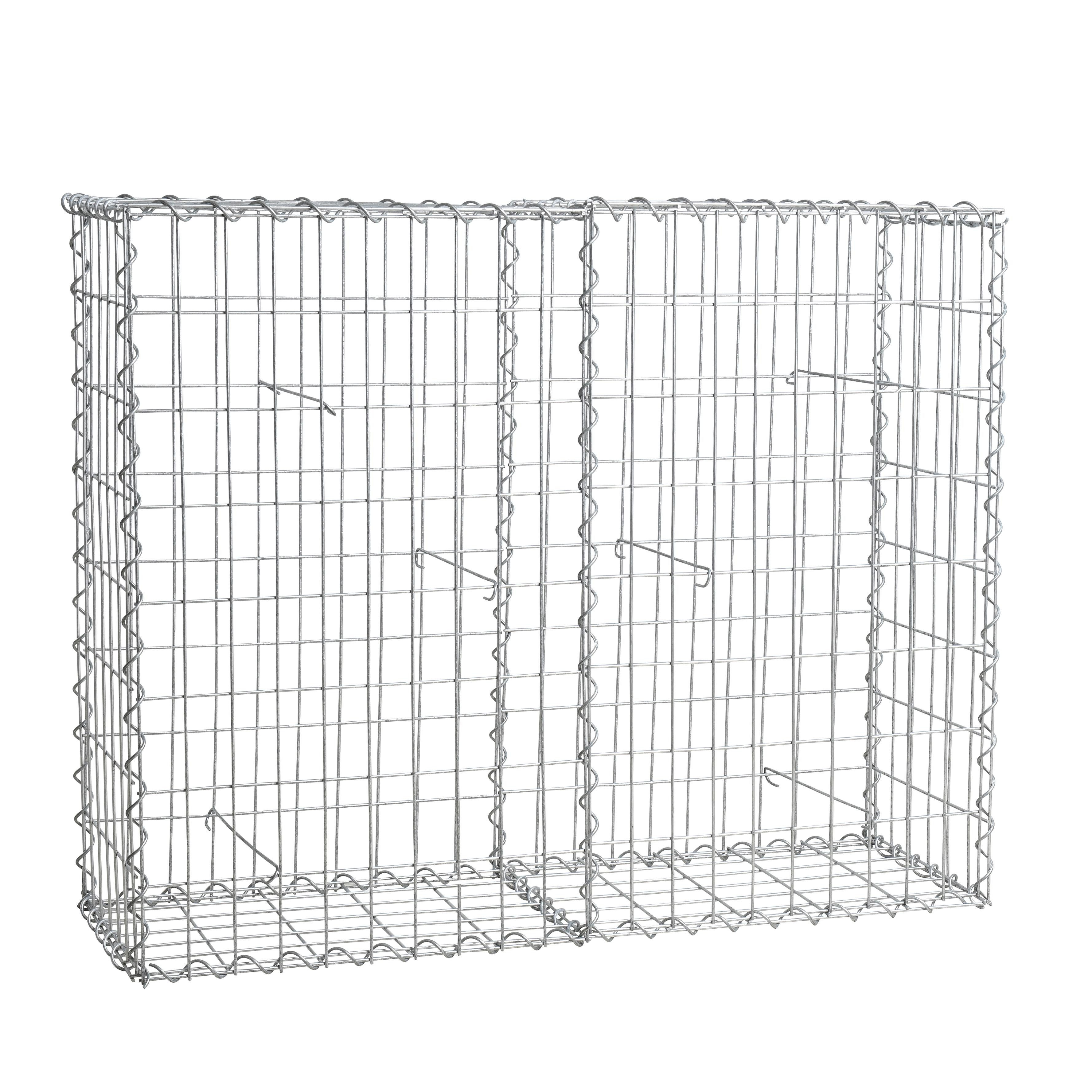 ESTEXO Gabionenzaun Gabione Steingabionen Steinkorb Gabionen Wand Drahtkorb 100 x 80 x 3