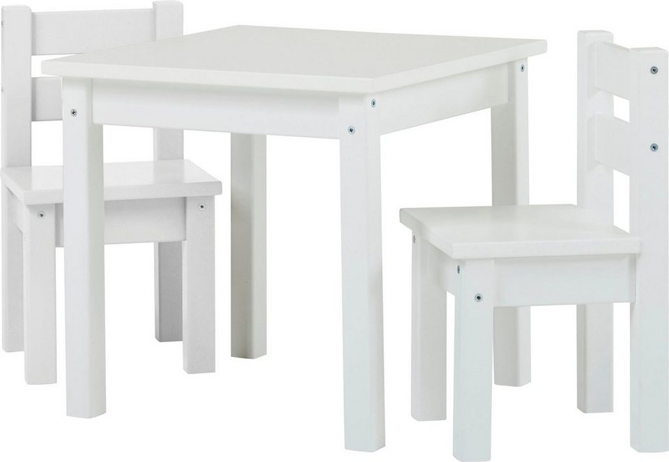 1 Kindersitzgruppe, Hoppekids vielen (Set, mit in 2 Kindersitzgruppe Stühle), Stühlen Tisch, MADS Farben, zwei 3-tlg.,