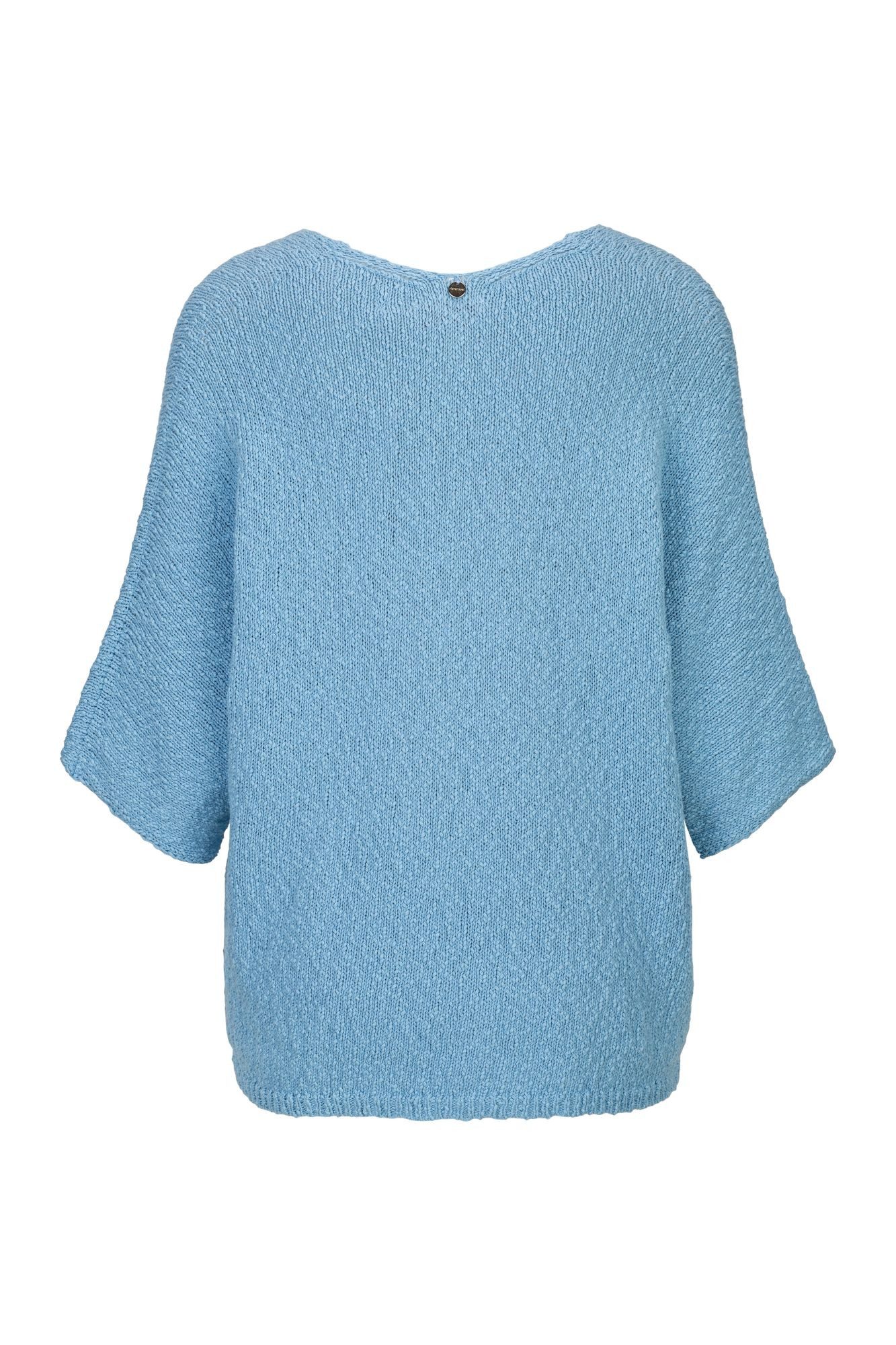 RICHROYAL Kurzarmpullover D-Strick mit lockerem Schnitt günstig online kaufen