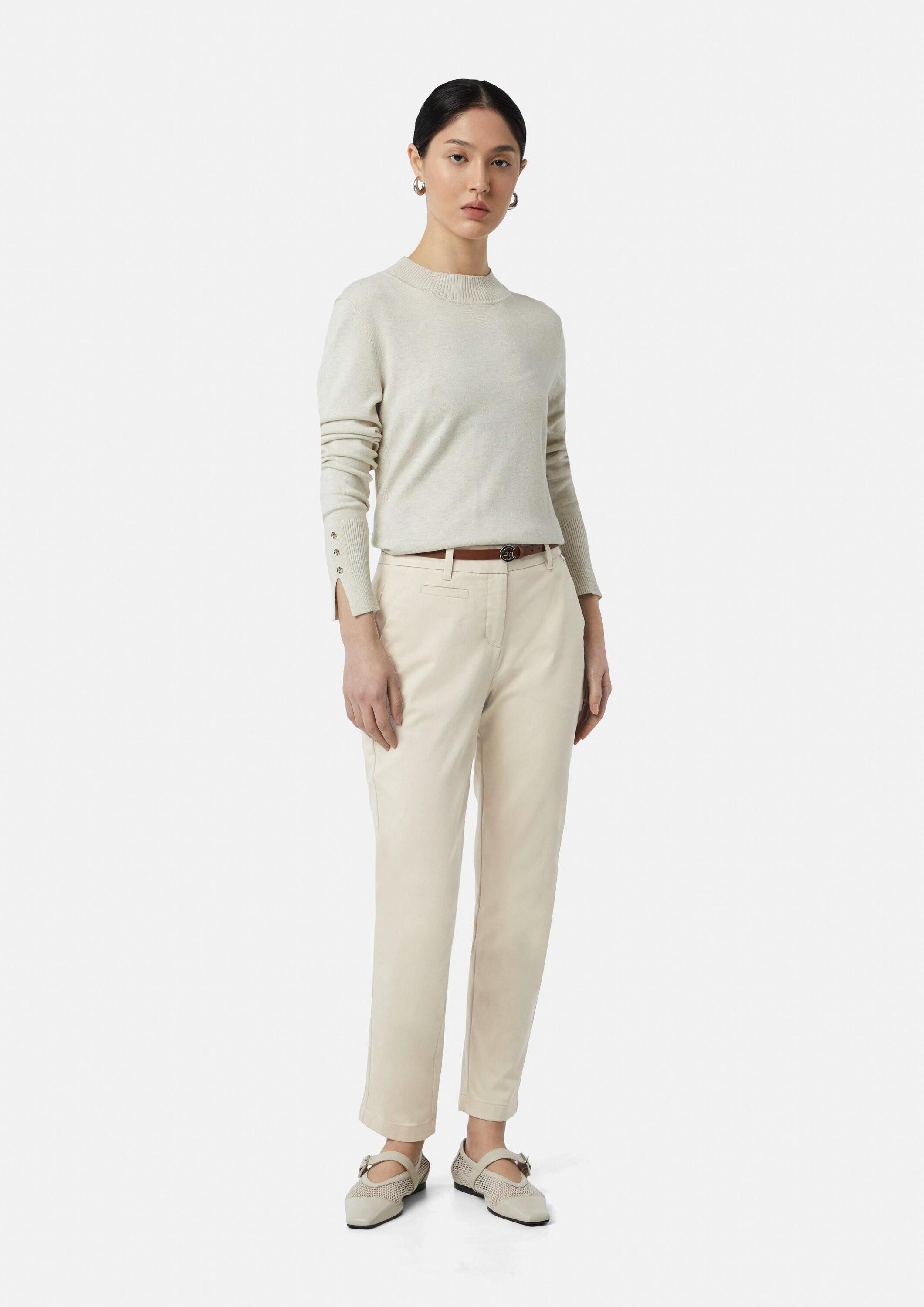 comma Chinos Hose Chinohose mit Gürtel