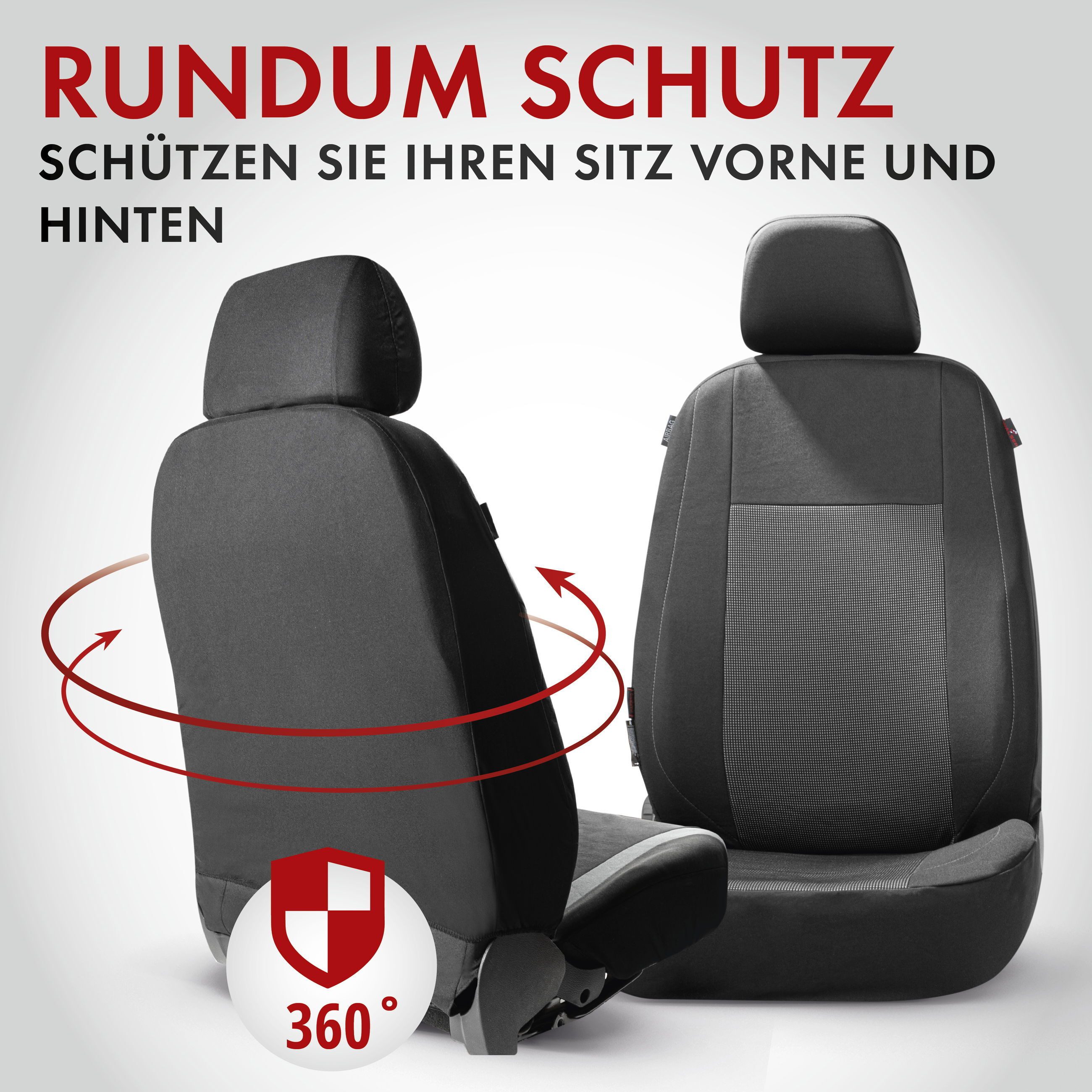 WALSER Autositzbezug Autositzbezug Ardwell, 2 Vordersitzbezüge 2tlg, 2 Kopfstützenbezüge, 6-tlg.