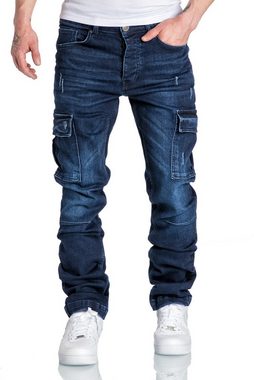 Amaci&Sons Straight-Jeans MIAMI Regular Slim Cargo Jeans