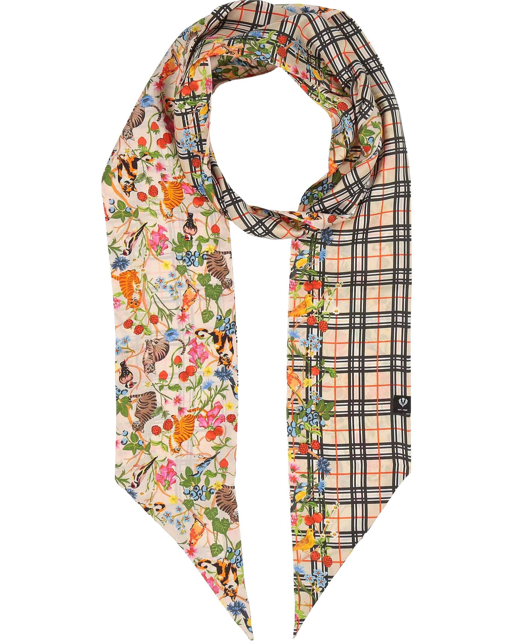 Fraas Modeschal Twilly aus Seide mit FRAAS Plaid Karo und Tier-Print, (keine)