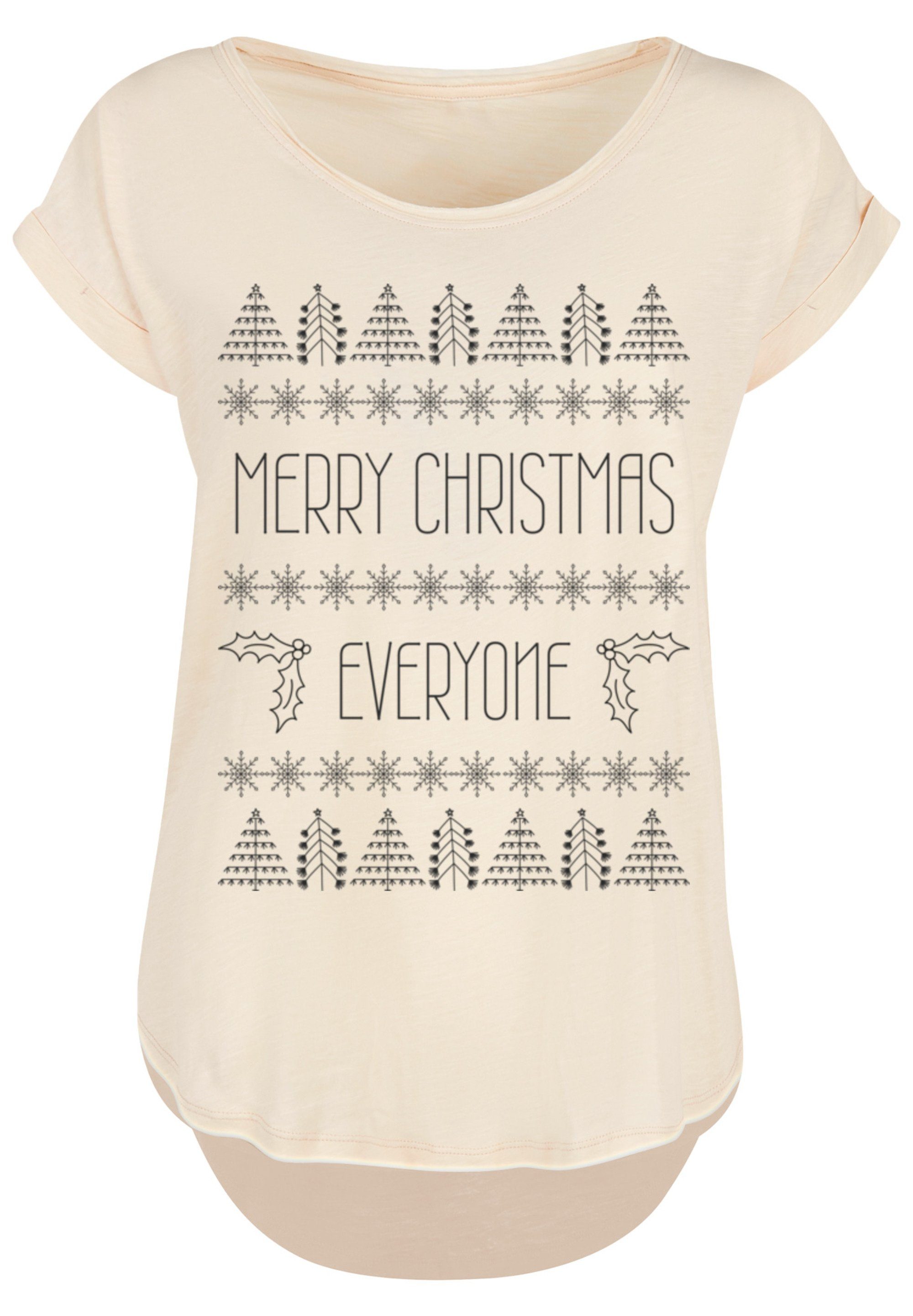 Merry Whitesand F4NT4STIC Christmas T-Shirt Everyone Weihnachten Print