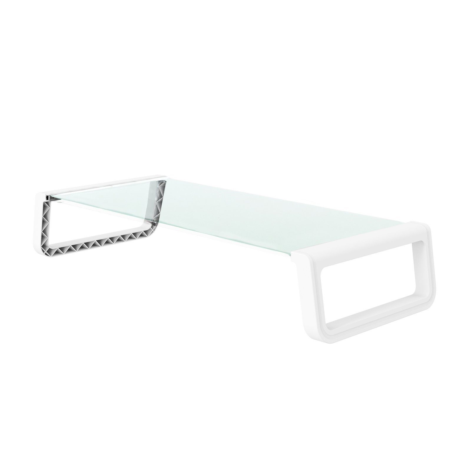 SVITA Schreibtischaufsatz ANSAN, Monitorständer, Monitorerhöhung, Glas, Wei günstig online kaufen