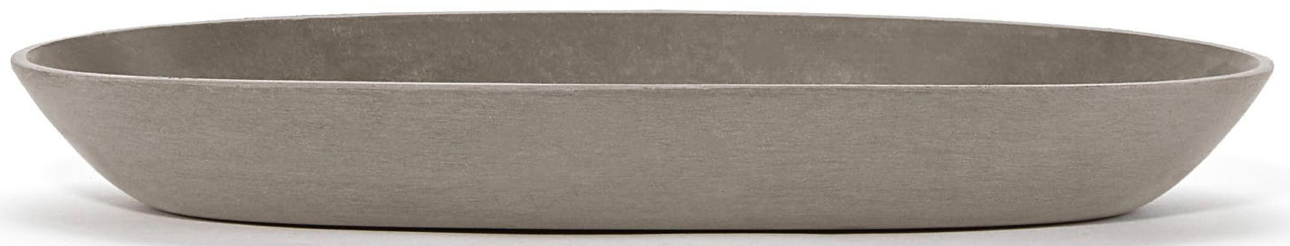 ECOPOTS Topfuntersetzer Oval Taupe, Zubehör für Ecopots Pflanzgefäße, für innen und außen: frostsicher, bruchsicher und lichtbeständig