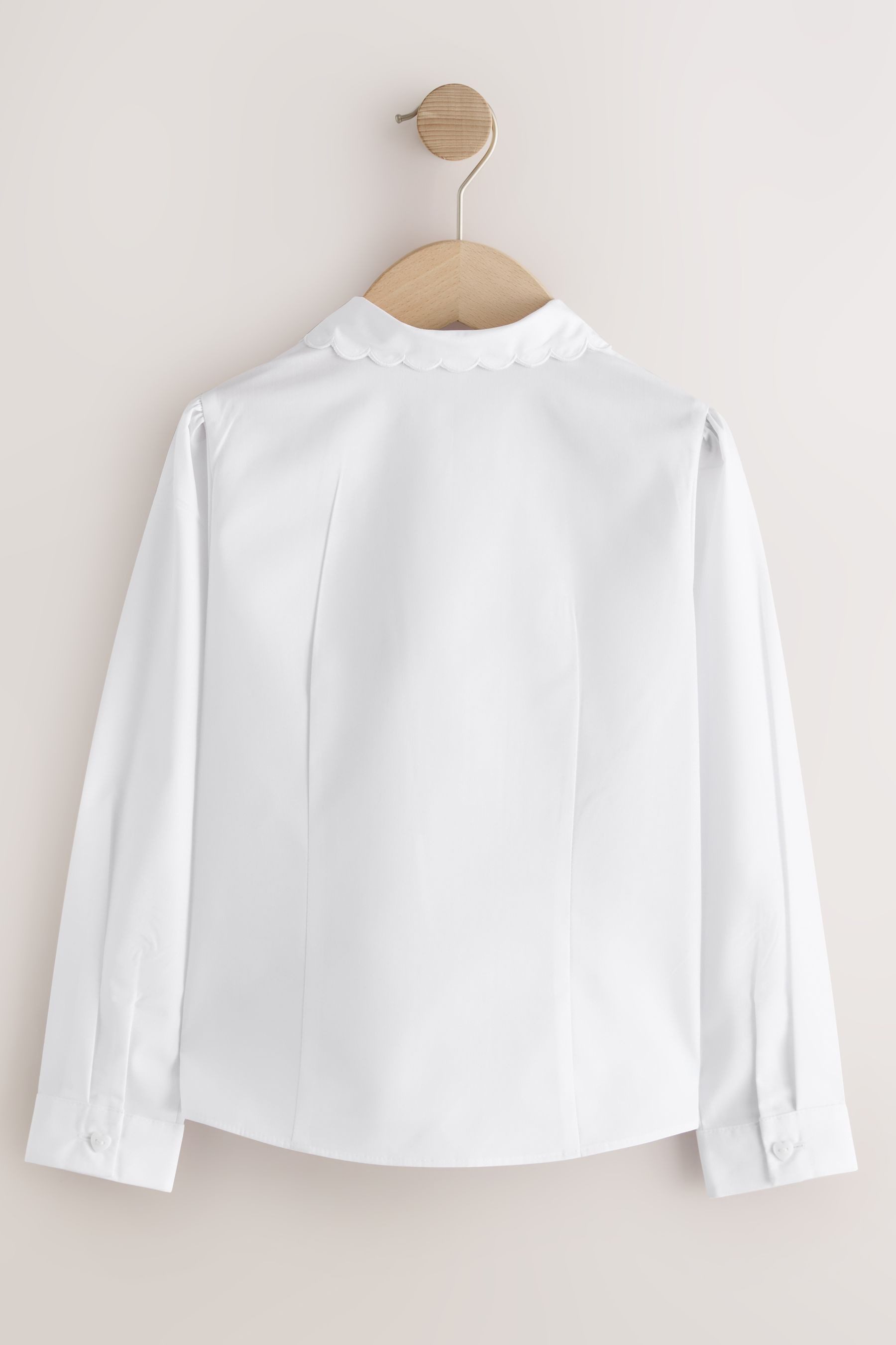 Next Langarmbluse 2 x Langärmelige Bluse für Mädchen mit Spitze (2-tlg)