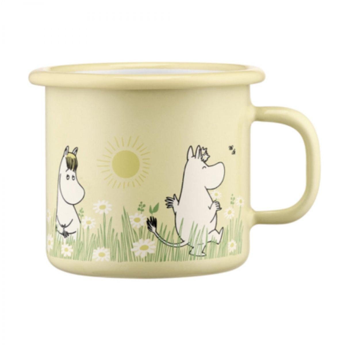 Muurla Kinderbecher Tasse Mumins Moomin Meadow Gelb (250 ml)