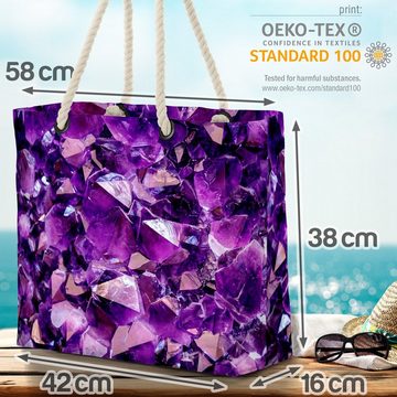 VOID Strandtasche (1-tlg), Amethyst Kristall Stein Amethyst Kristall Stein lila Edelstein Berg R