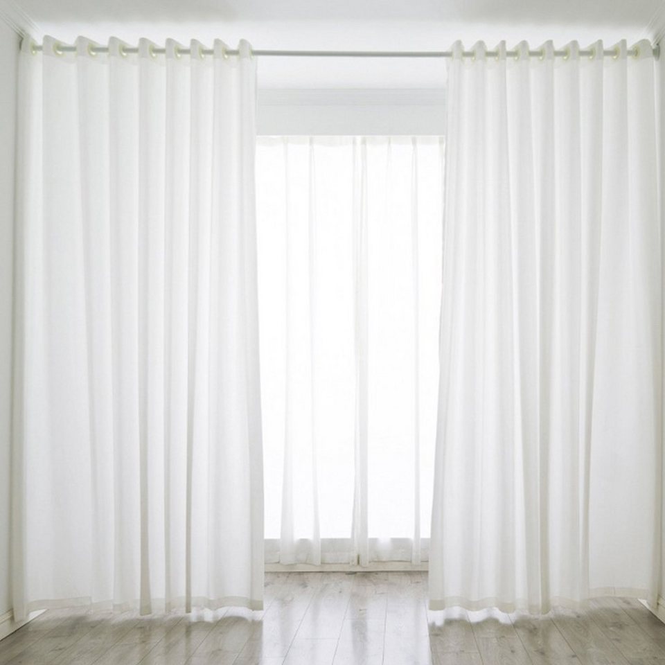 vorhang 2er-pack gardinen transparent vorhang set wohnzimmer voile