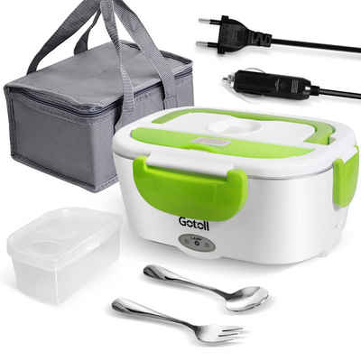 Gotoll Elektrische Lunchbox GLFH03, Bentobox Brotdose Brotbüchse mit Messer Gabel Lunchbag Set