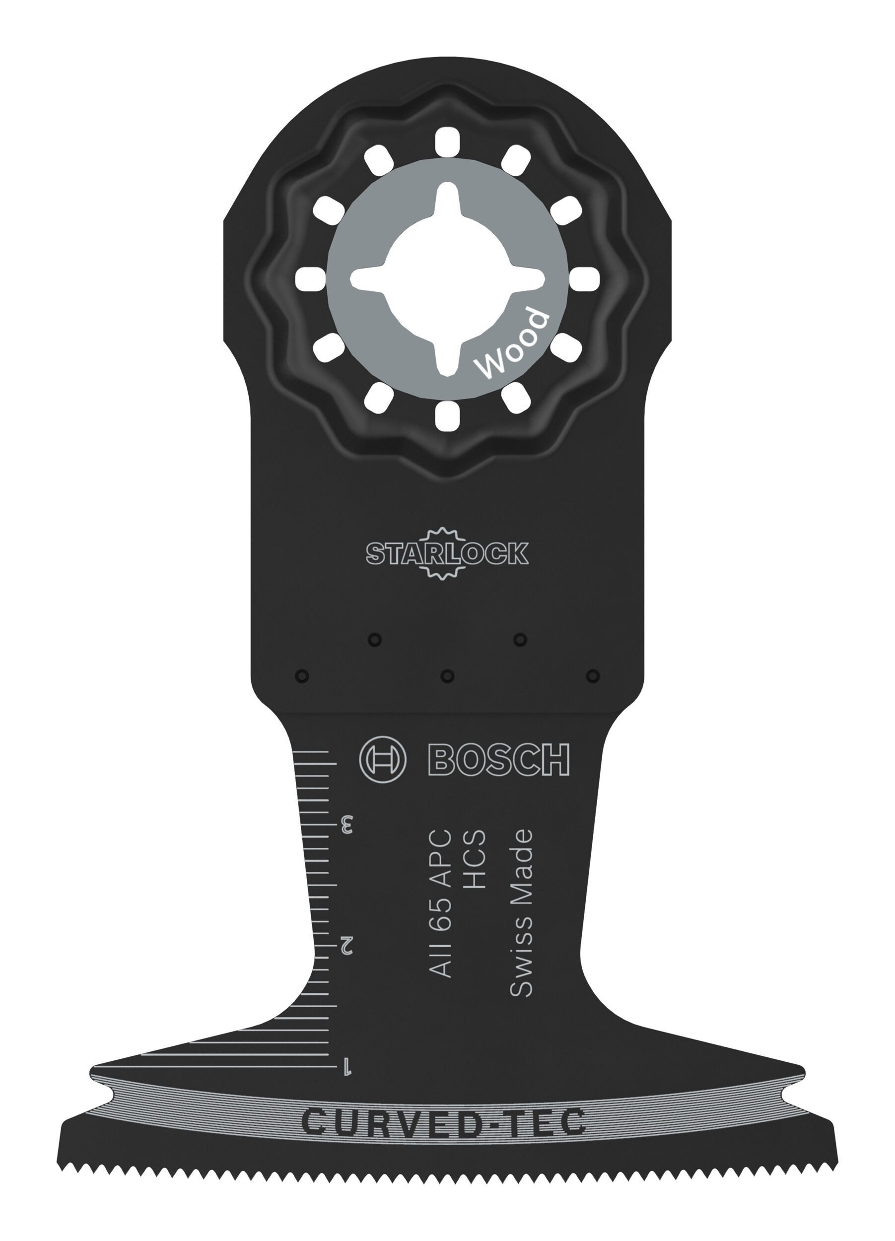 BOSCH Tauchsägeblatt (5 Stück), AII 65 APC Holz, Starlock, 65 x 40 mm - 5er Pack