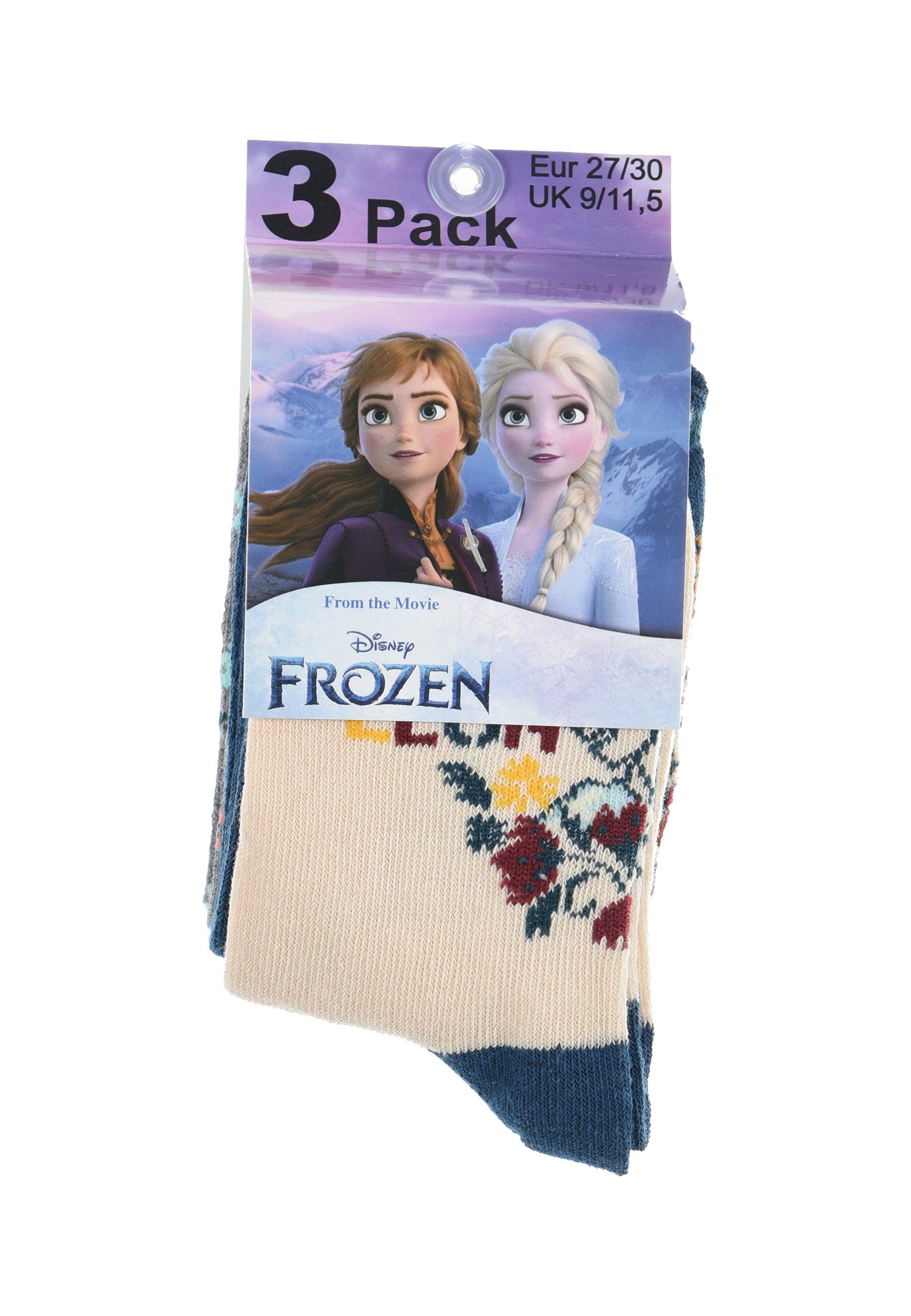 Kinder Frozen Strümpfe Eiskönigin Mädchen Socken & Disney Socken Anna (2-Paar) Elsa