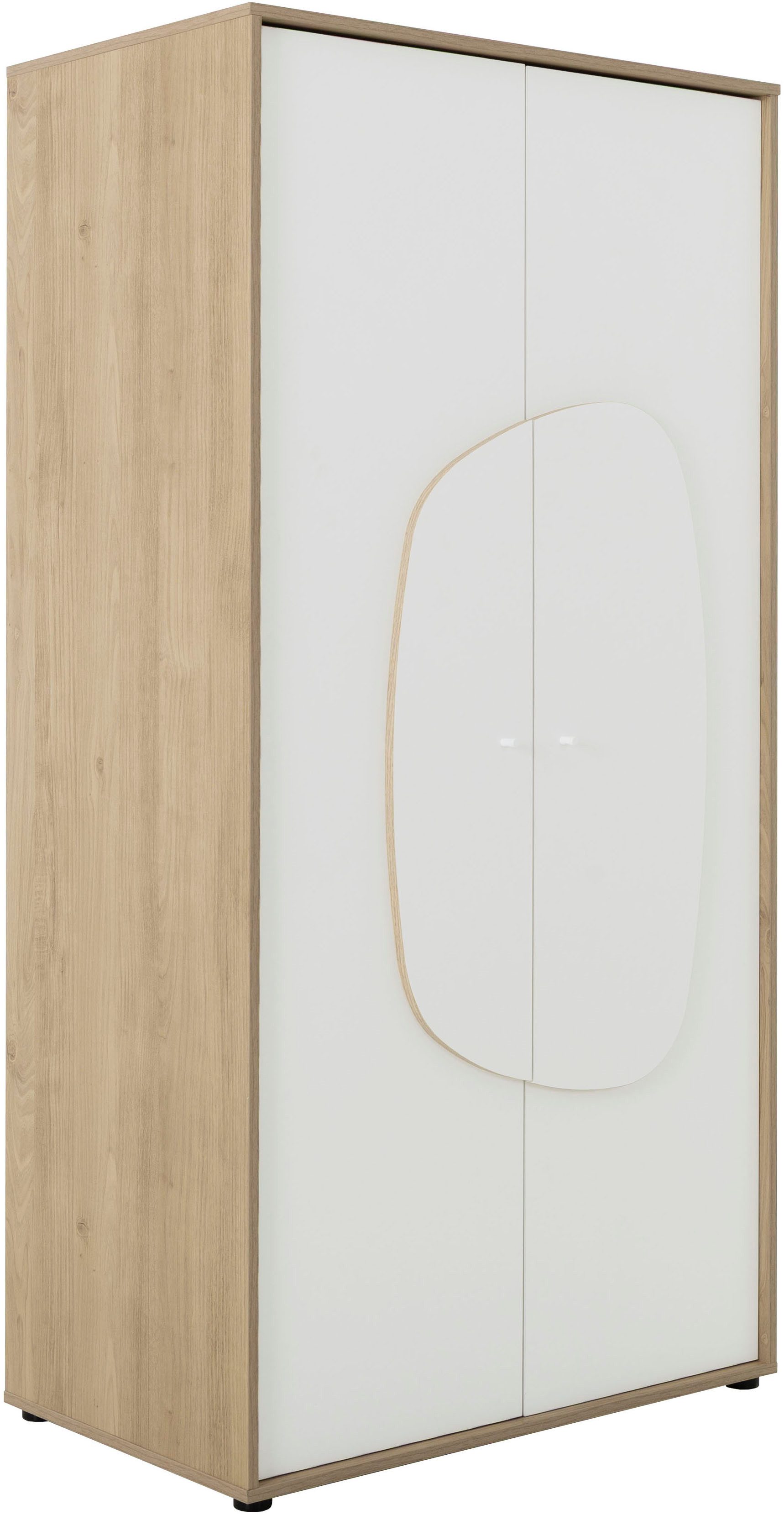 Gami Kleiderschrank BASILE Kleiderschrank 2 Türen Praktischer Schrank mit viel Stauraum