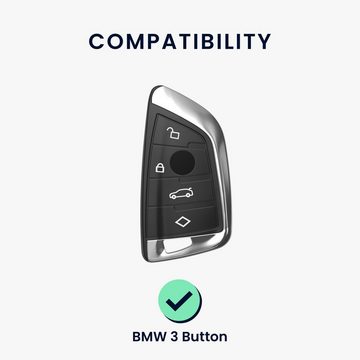 kwmobile Schlüsseltasche Autoschlüssel Hülle für BMW (1-tlg), Schlüsselhülle Silikon Cover