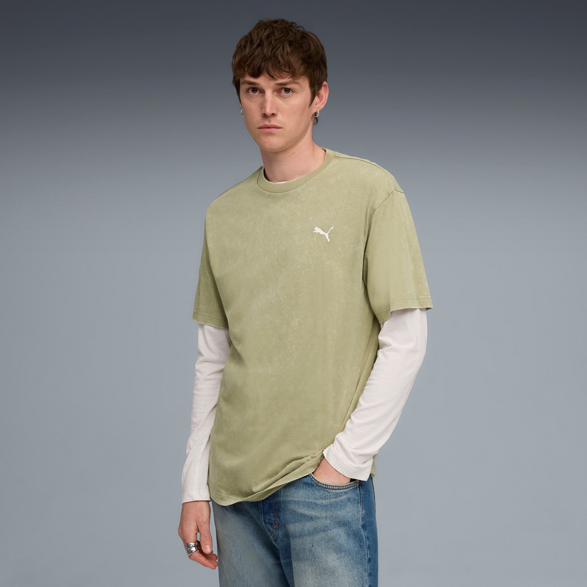 PUMA T-Shirt ESS ELEVATED RELAXED WASH günstig online kaufen
