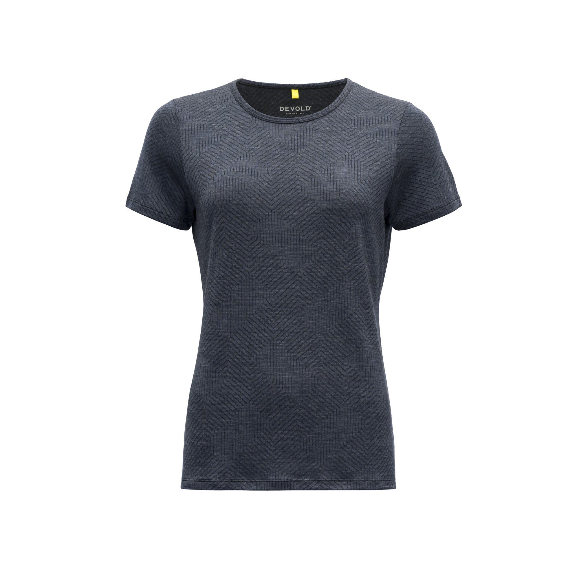Devold T-Shirt Devold W Nipa Merino 130 Tee Damen Kurzarm-Shirt Grey