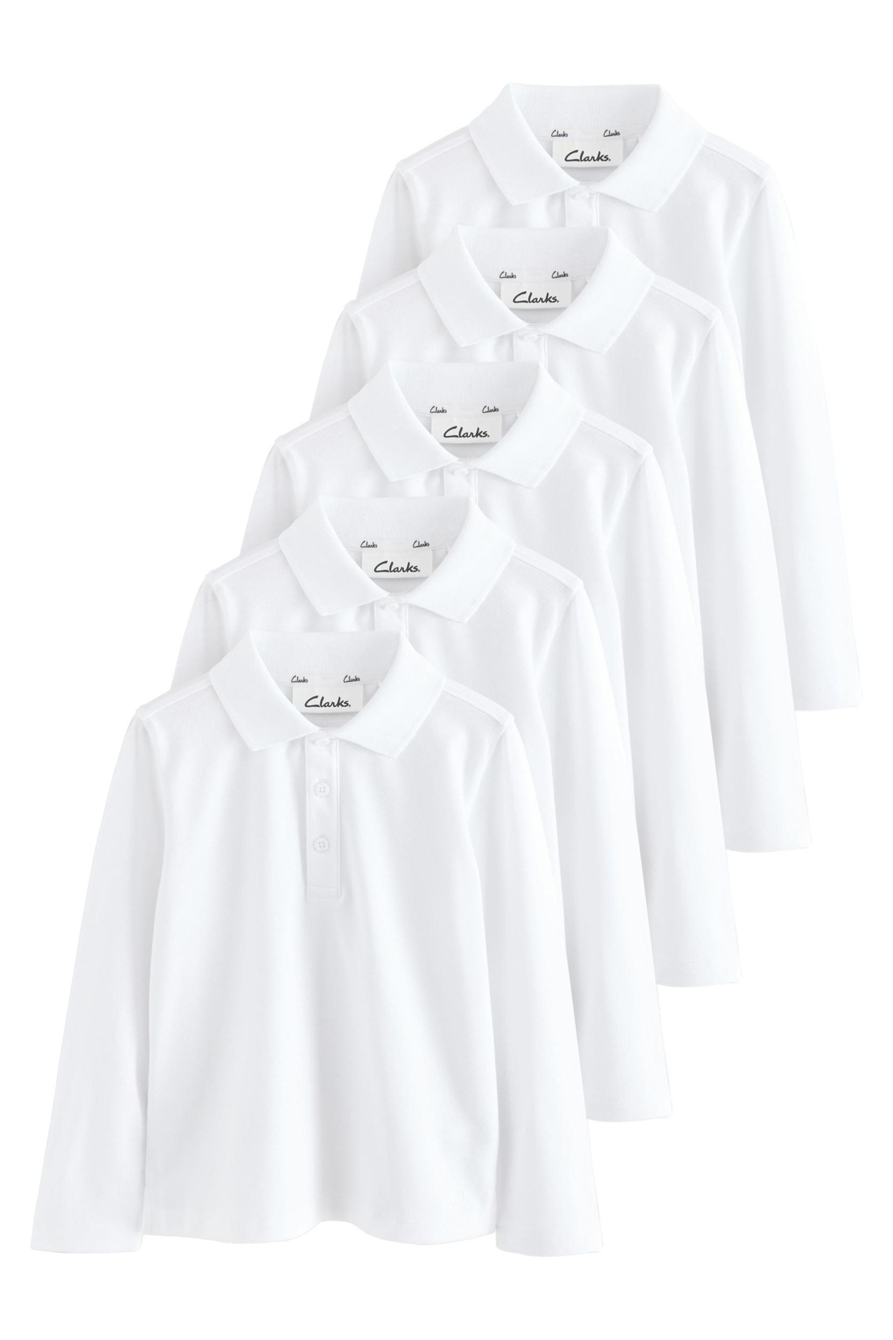 Langarm-Poloshirt 5er-Pack Langarm-Poloshirts für Jungen von Clarks