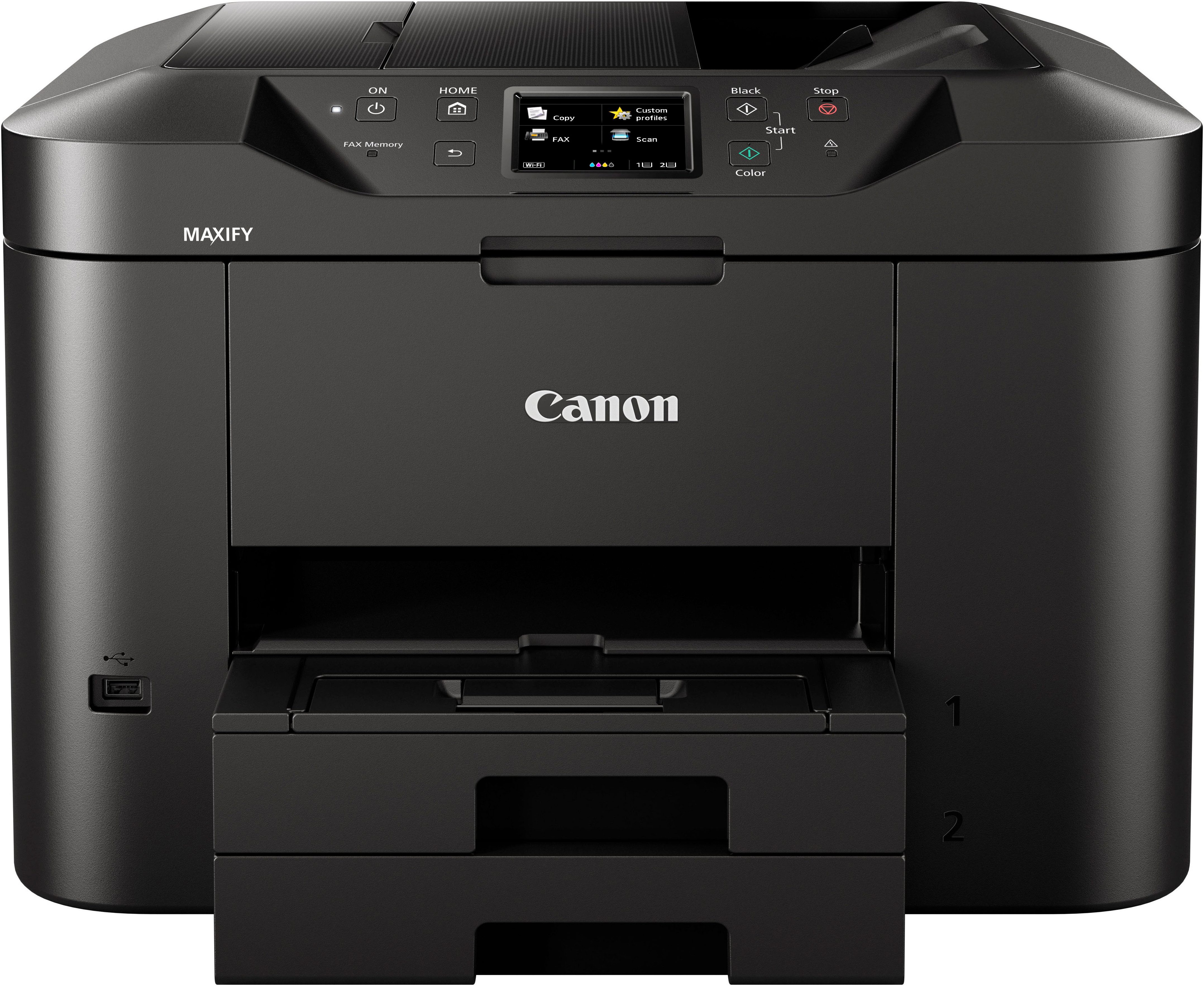 Canon MAXIFY MB2750 Multifunktionsdrucker, (LAN (Ethernet), WLAN (Wi-Fi), 4in1 Tintenstrahl-Multifunktionsgerät mit ADF und hohen Reichweiten)