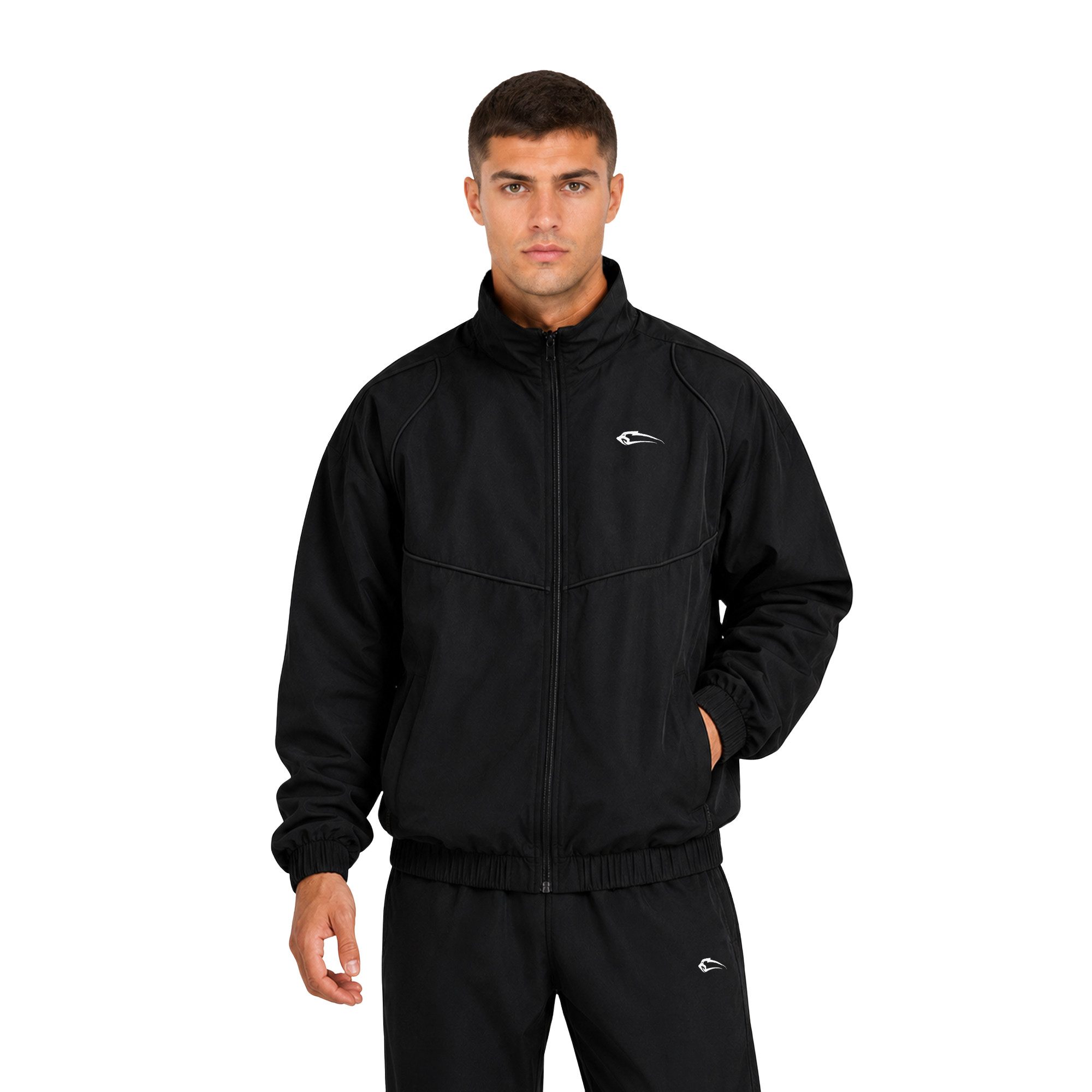 Outdoorjacke Kyson, Trainingsjacke Herren, Oversize Sportjacke, Trackjacke, Gym